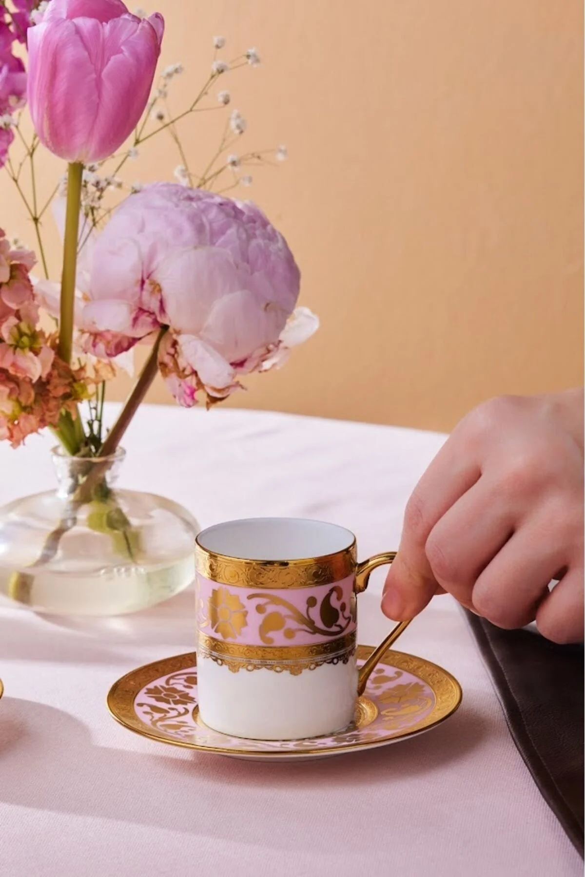 فنجان قهوه 6 PERSON COFFEE CUPKED PINK 90 میلی لیتر Karaca
