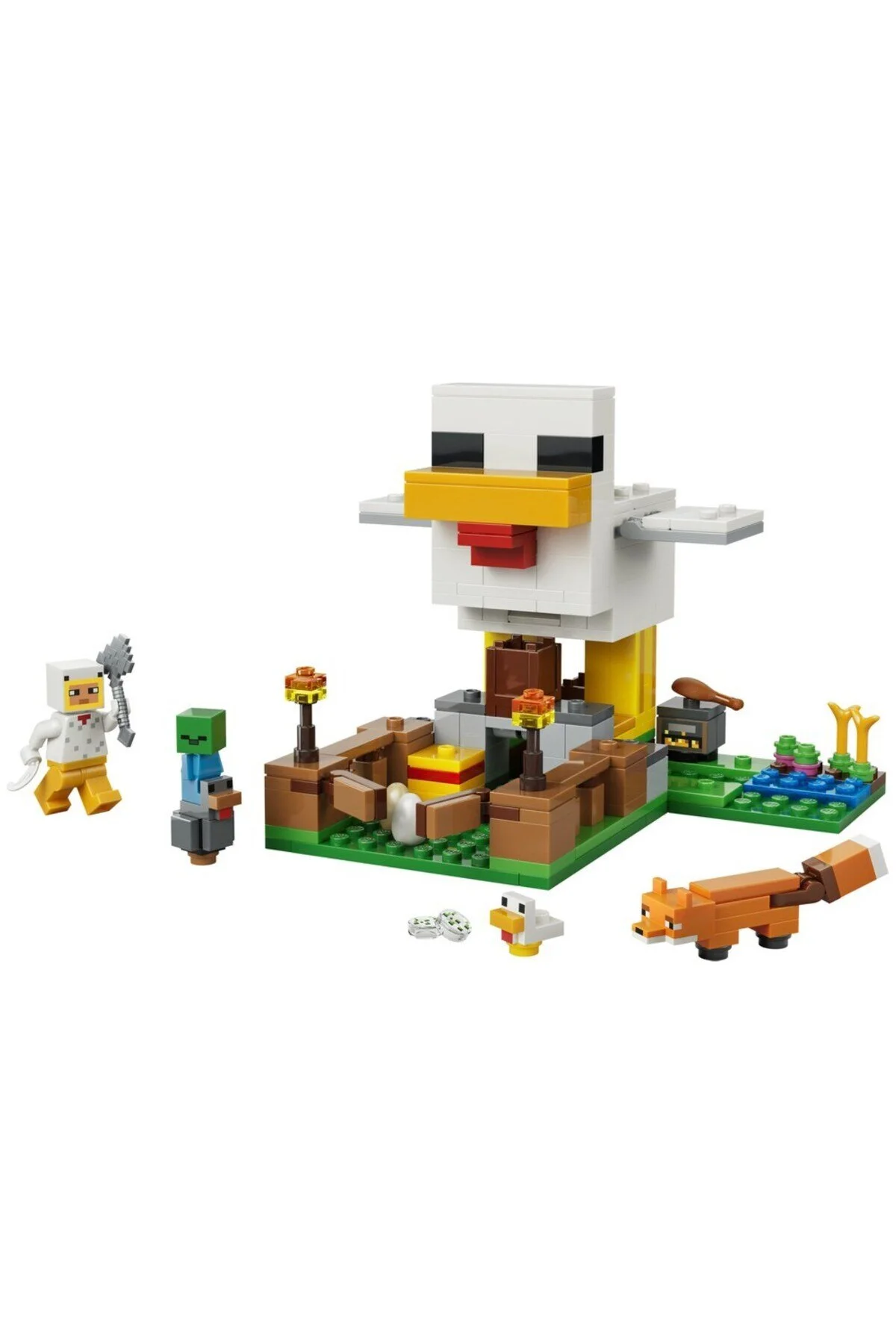 اسباب بازی Minecraft مزرعه مرغ 21585 با 233 قطعه رنگی و جذاب لگو Lego