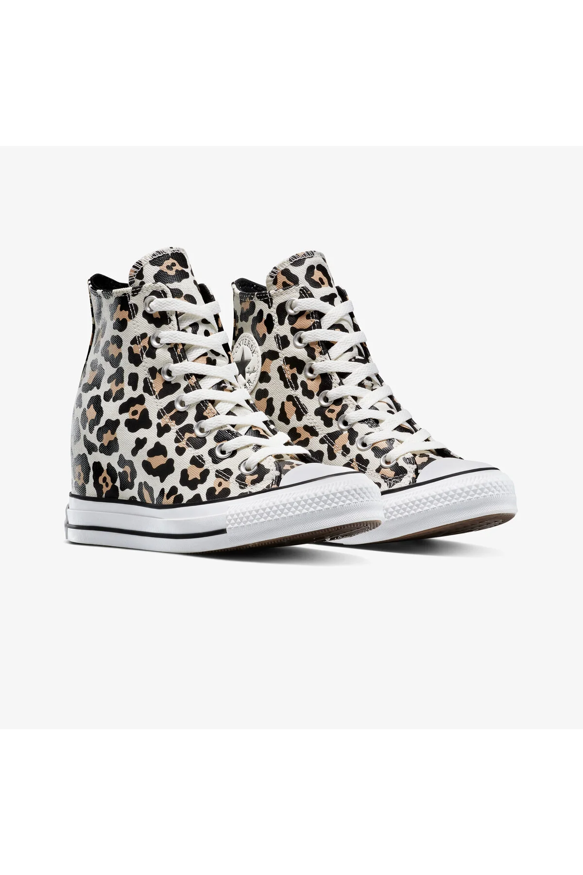 اسنیکر کفش کتانی کرم زنانه چاک تیلور ALL STAR PLATFORM WEDGE کانورس Converse
