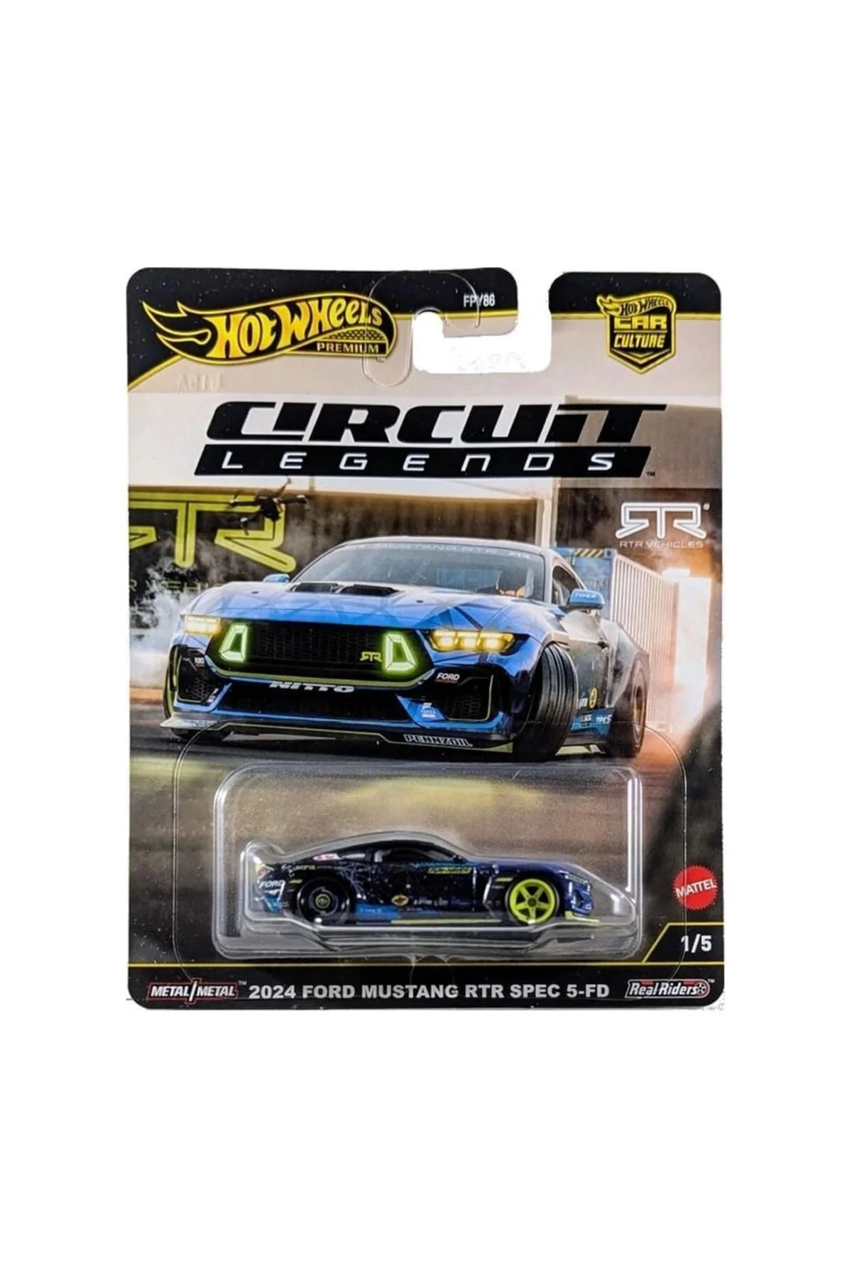 ماشین اسباب بازی CIRCUIT LEGENDS 2024 FORD MUSTANG RTR SPEC 5 FD از ترکیه HOT WHEELS