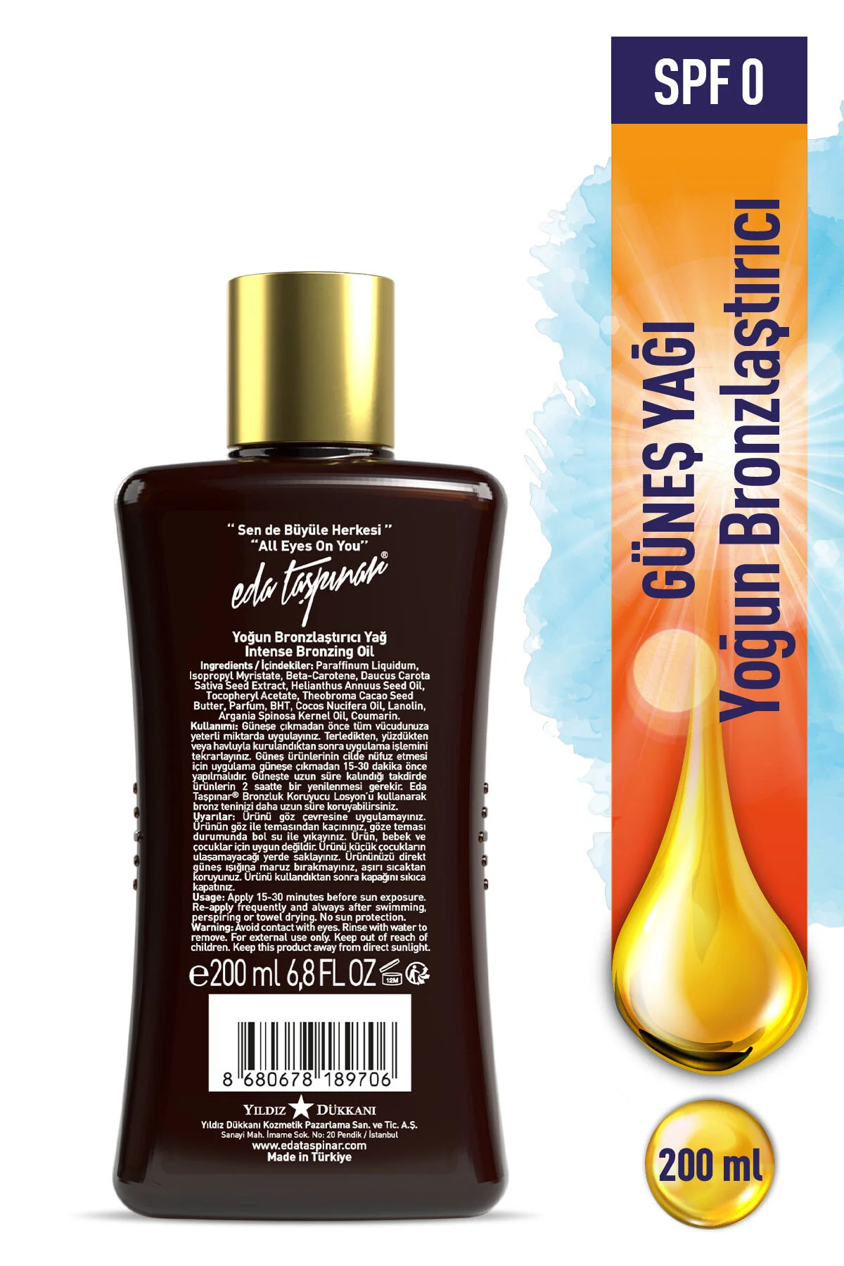 Eda Taşpınar روغن برنزهای تقویتکننده 200 میلی لیتر