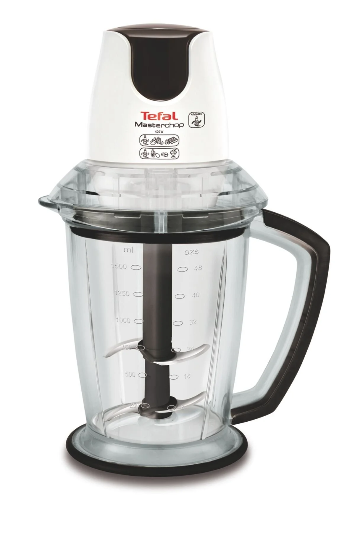 خردکن برقی 1500 وات 4 تیغه سفید تفال Tefal