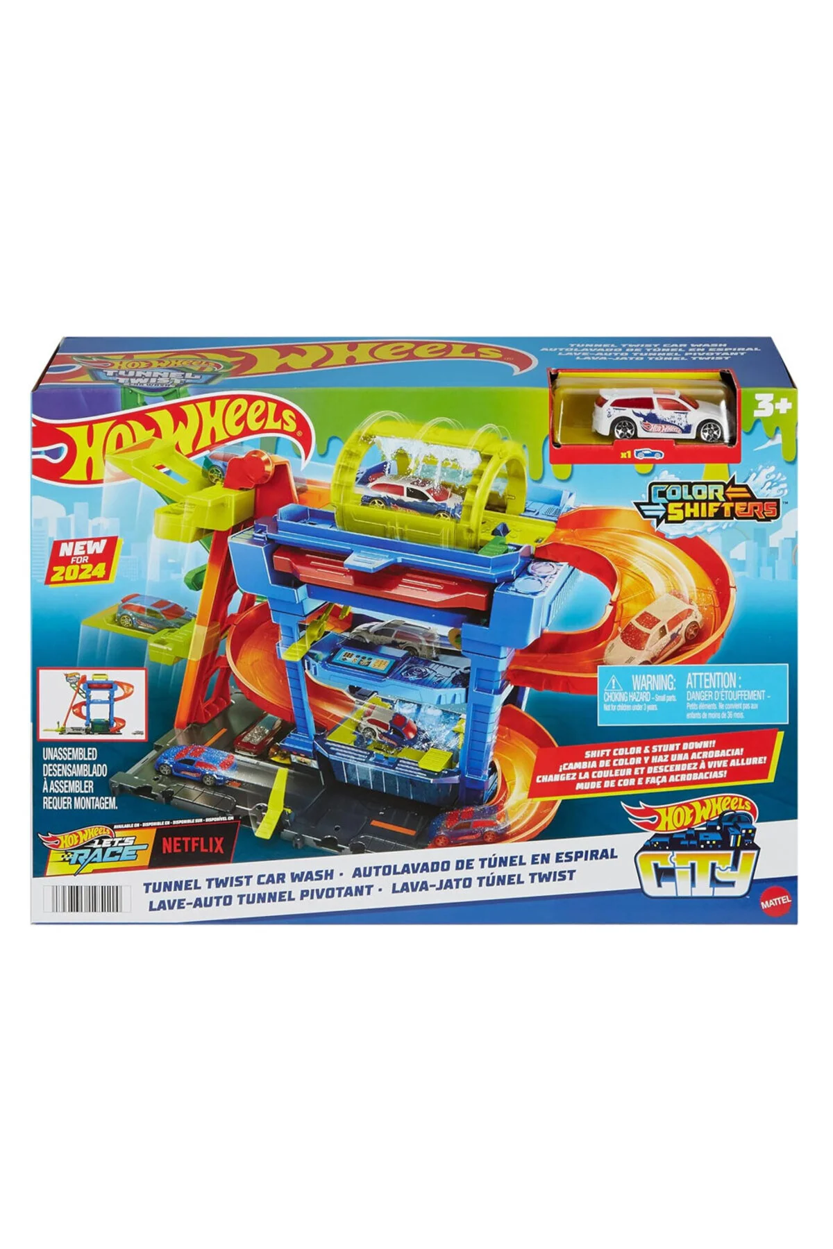 ماشین اسباب بازی مجموعه کارواش HOT WHEELS: تغییر رنگ سرازیر شدن آب و تجربه مفرح از ترکیه HOT WHEELS