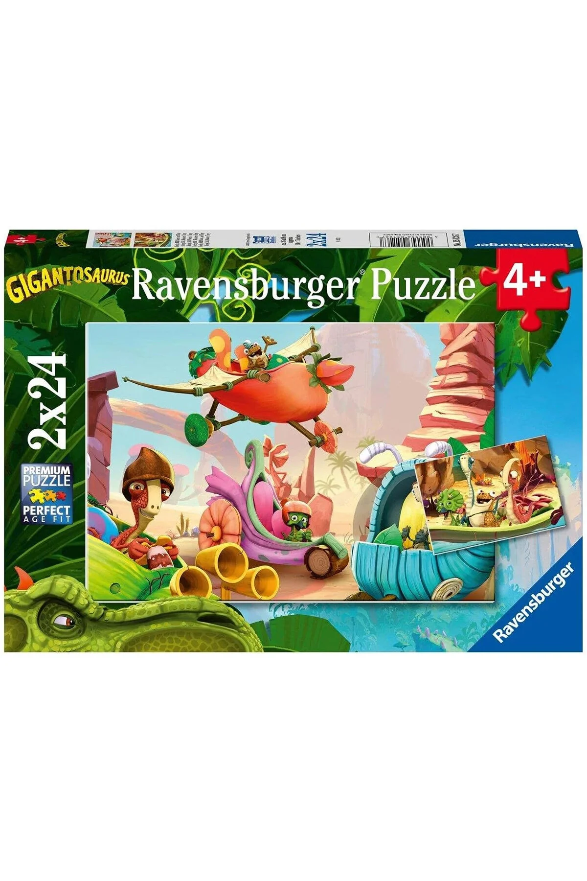 پازل ها و یاپبوزهای کودک Gigantosaurus 2x24 Piece 51267 RPK051267 RAVENSBURGER