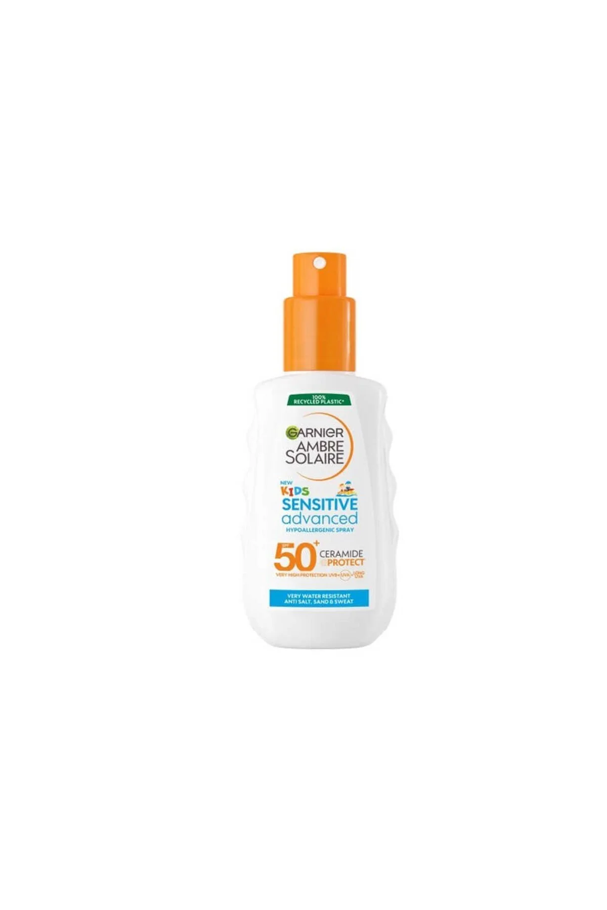 کرم ضد آفتاب بدن دخترانه و پسرانه بچگانه SPF50 150ML حساس اسپری بچه های GARNIER SENSITIVE Garnier