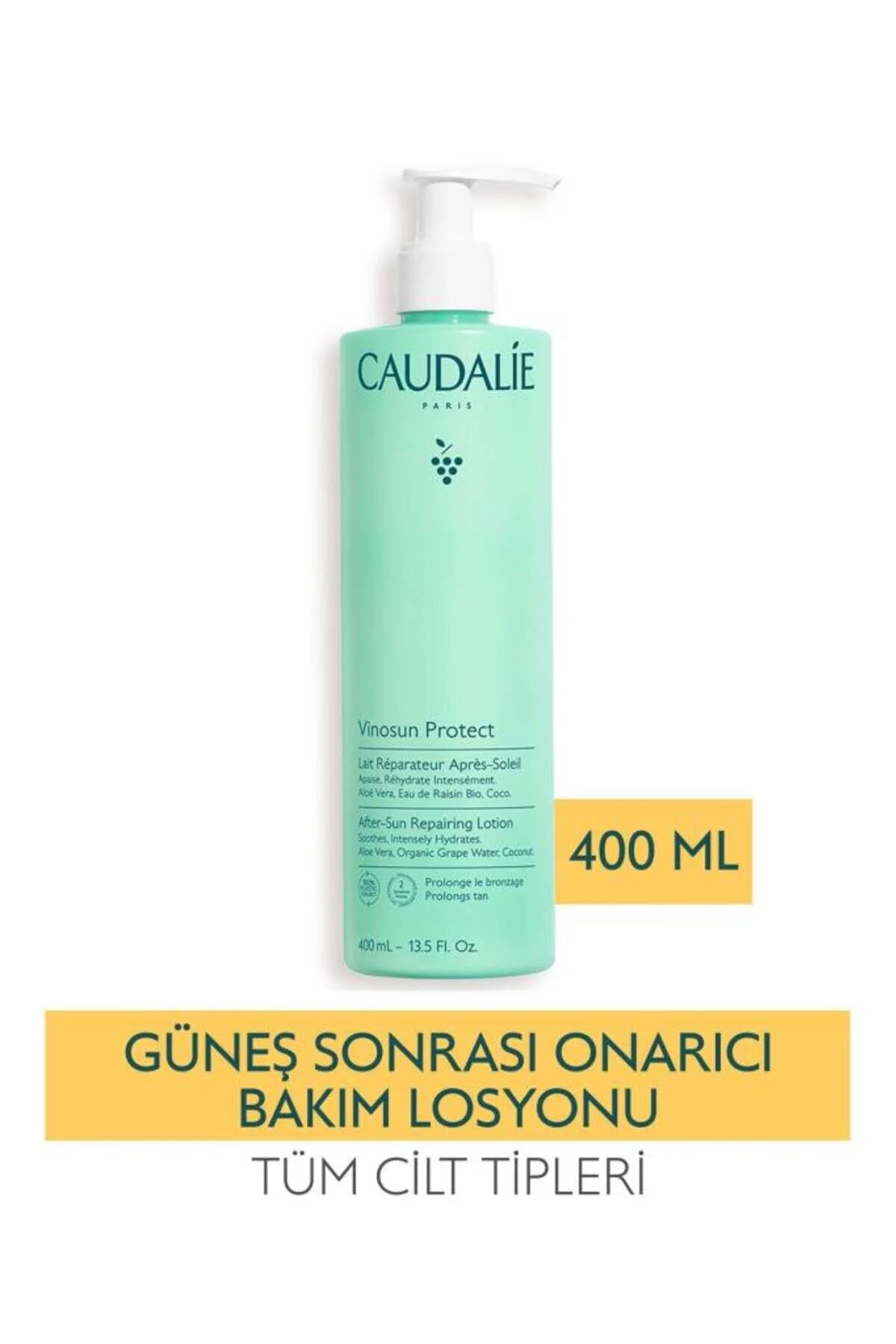 Caudalie لوسیون مراقبت پس از آفتاب Vinosun آبرسان و ترمیم کننده 400 میل