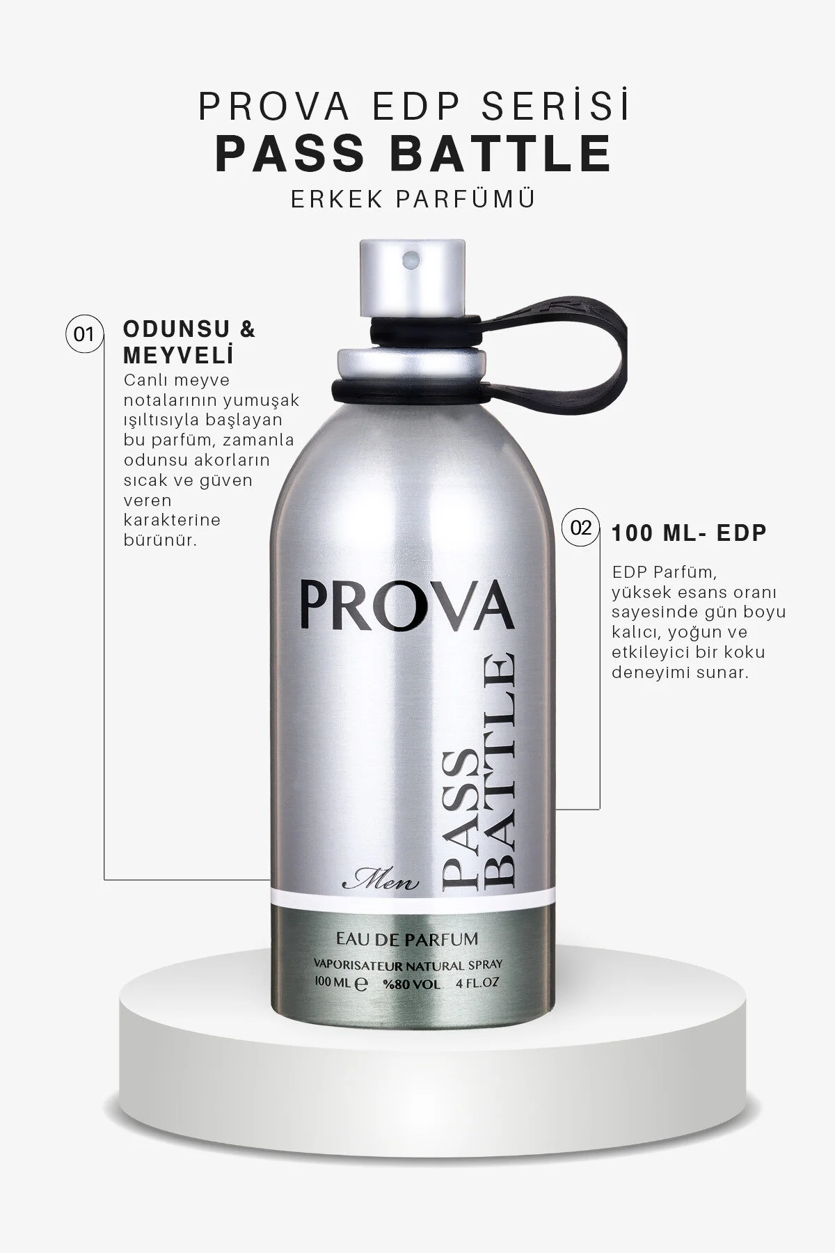 Prova عطر مردانه Pass Battle ادوپرفیوم 100 میلی لیتر