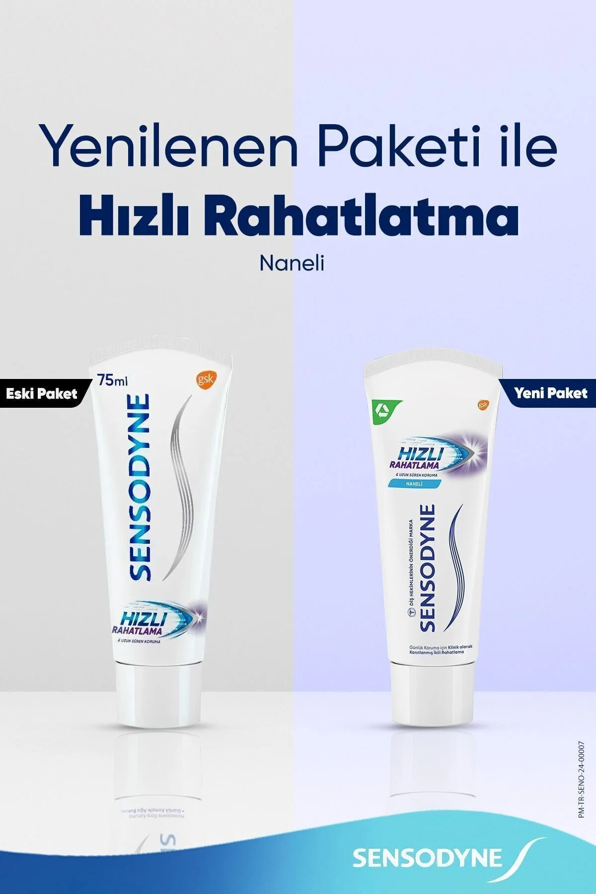 خمیر دندان سفیدکننده و تسکین دهنده مدل سریع 75 میلی لیتر سنسوداین Sensodyne