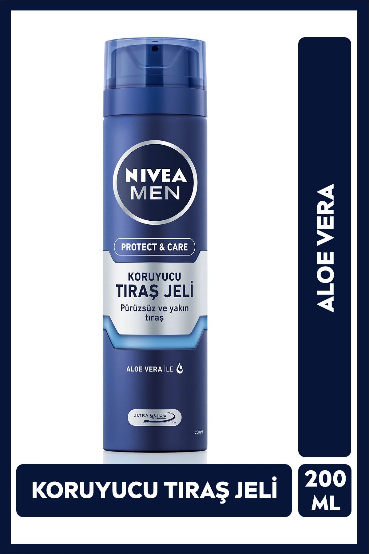 کف و ژل اصلاح مردانه آلوئه ورا مرطوب کننده 200 میل NIVEA