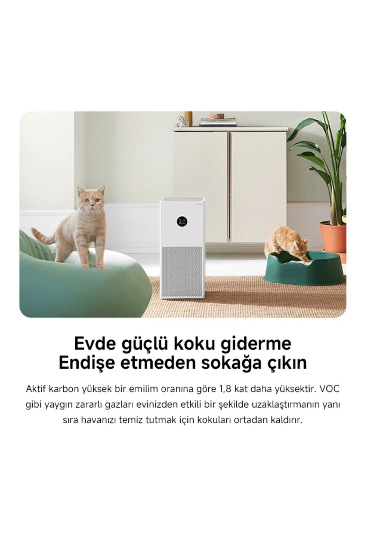 تصفیه کننده هوا 4 LITE هوشمند سفید تضمینی شیائومی ترکیه اورجینال Xiaomi