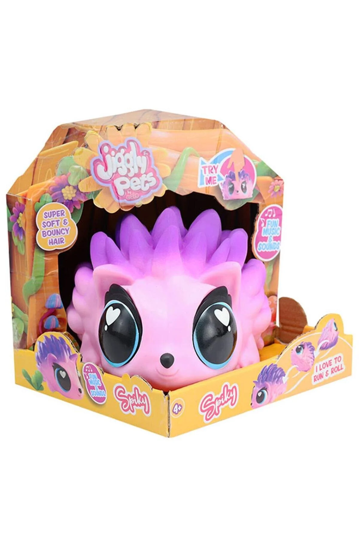 عروسک های مدل JGG02100 JIGGLY PETS VOICE HEDGEHOG PINK JP015 PI GIOCHI PREZIOSI