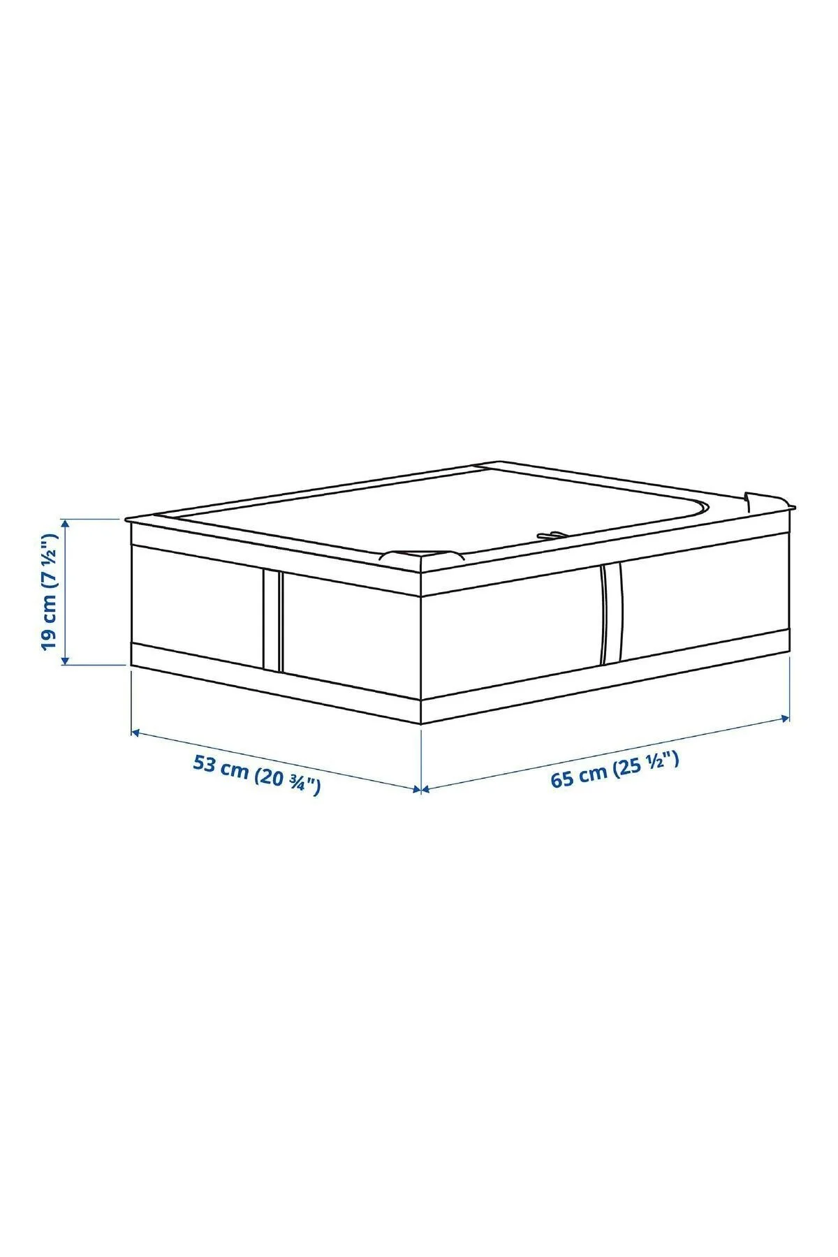 کیسه لباس (هورچ) سفید هورچ سانتی متر جعبه چیدمان تاشو IKEA
