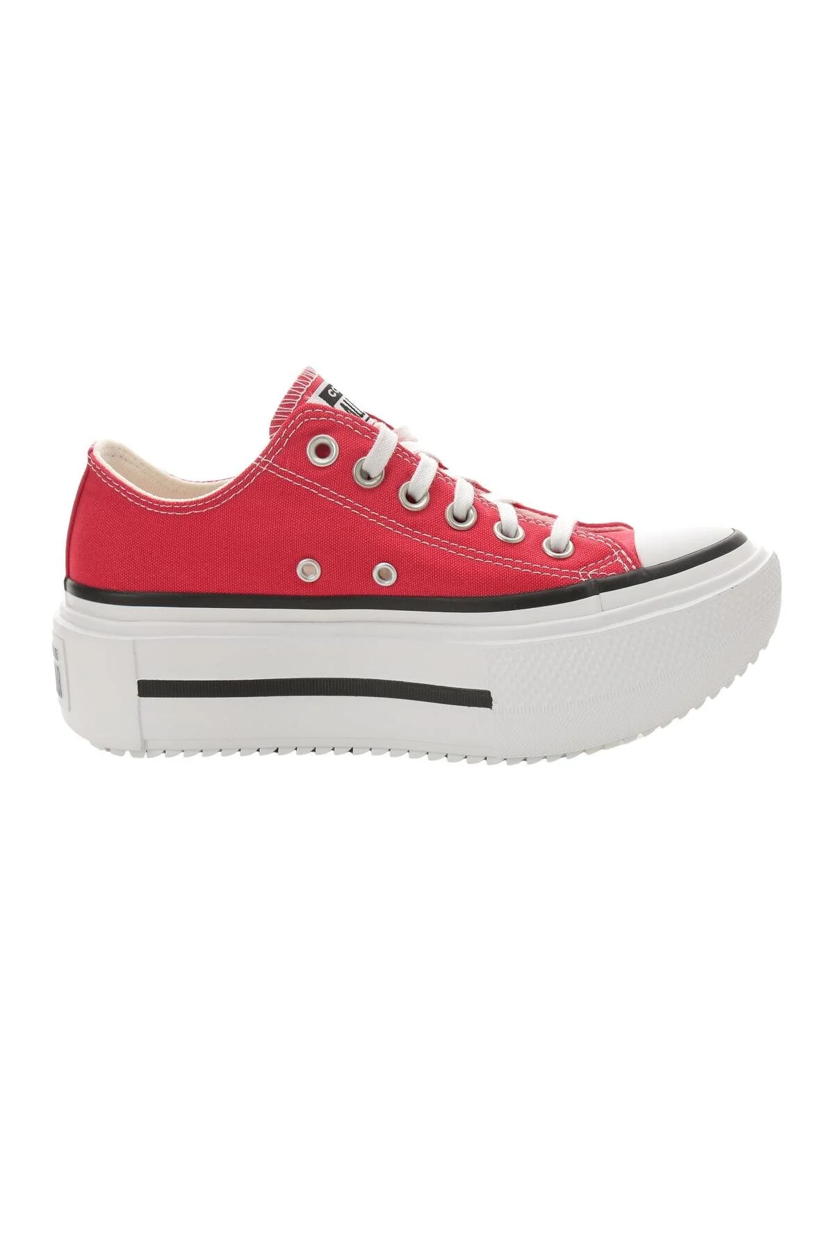 کفش پیاده روی K CHUCK TAYLOR ALL STAR LIFT پلت فرم دو پشته ورزشی زنانه قرمز کانورس Converse