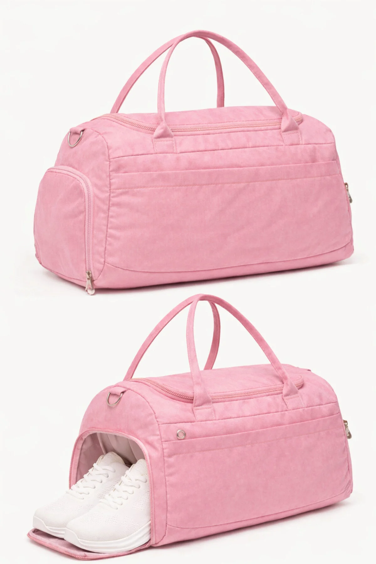 کیف ورزشی مردانه و زنانه کفش پارچه ای KRINKIL PINK CORKIL بخش جیب ضد آب ورزش مسافرتی با آویز شانه KAFF