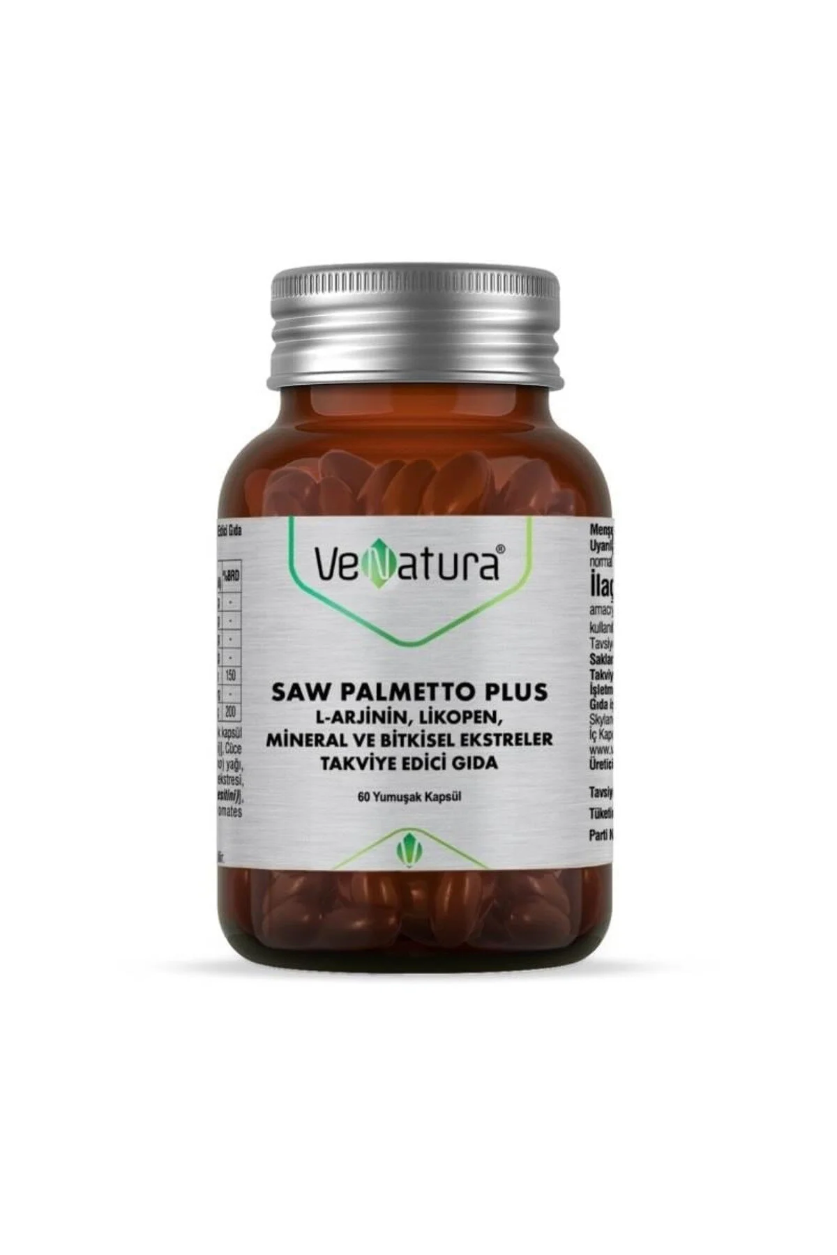ویتامین SAW PALMETTO LYCOPENE ZINC SELENIUM 60 کپسول Venatura