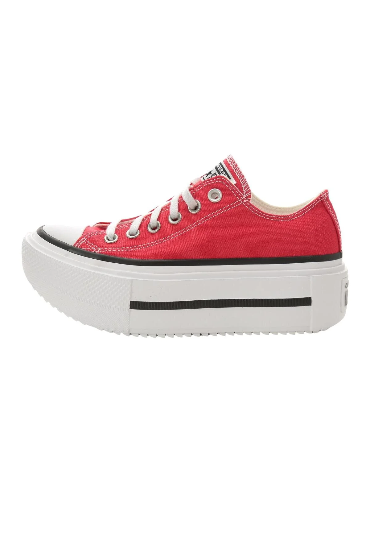 کفش پیاده روی K CHUCK TAYLOR ALL STAR LIFT پلت فرم دو پشته ورزشی زنانه قرمز کانورس Converse