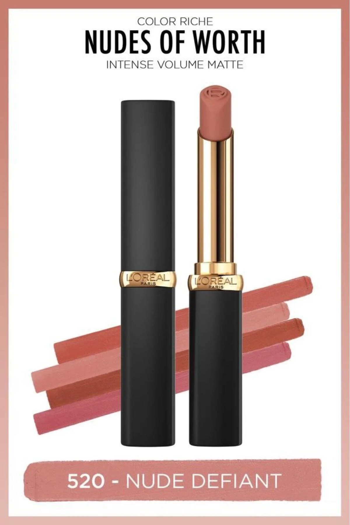 L'Oreal Paris رژلب مات حجم بالای رنگی شدید 520 نیود دیفاینت