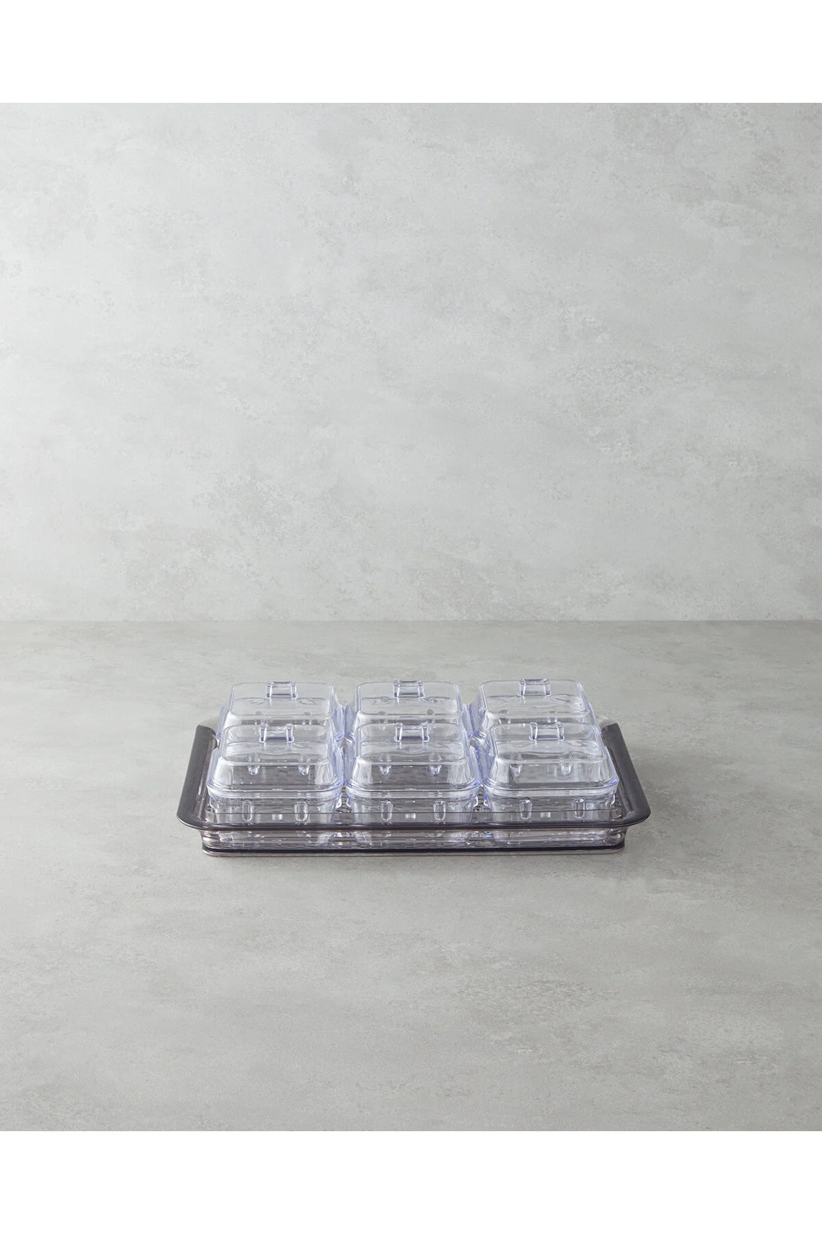 ظرف صبحانه AXEL ACRYLIC 6 25X35 سانتی متر آنتراسیت English Home