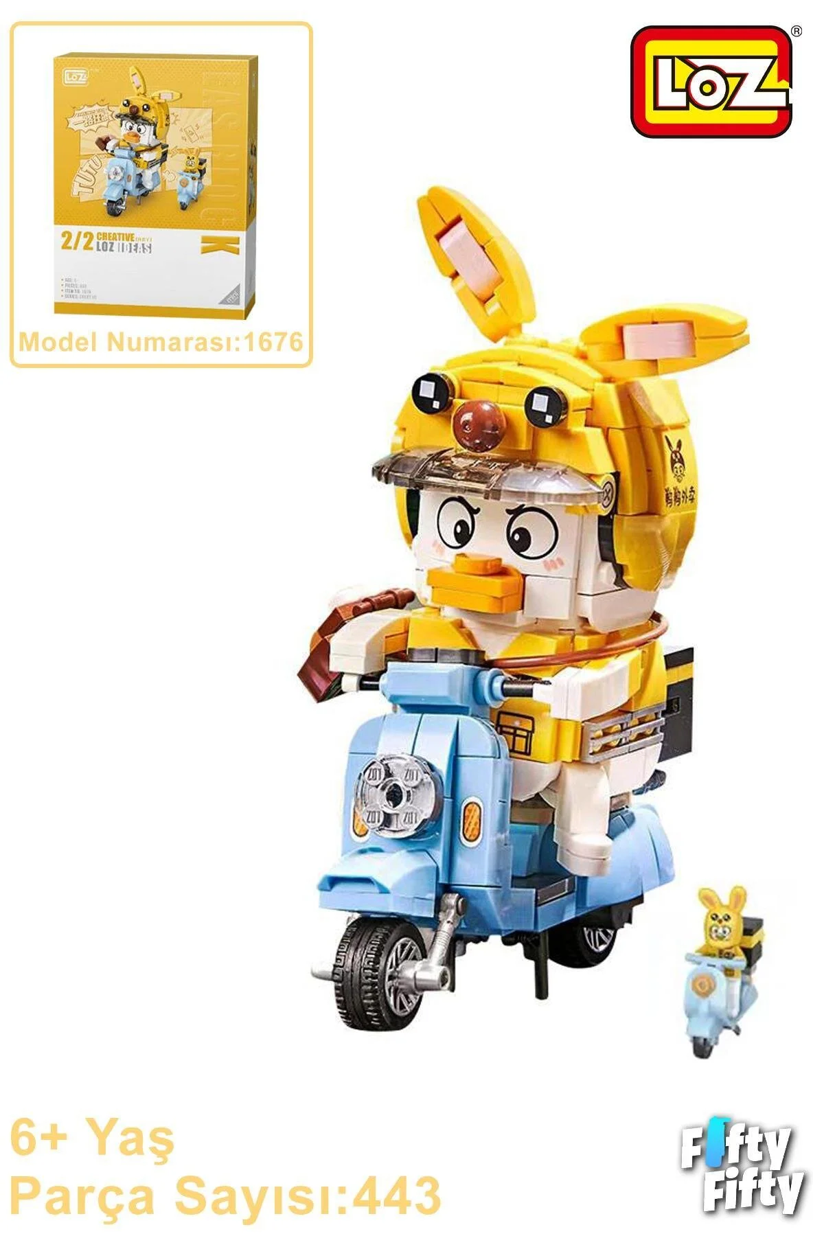 لگو و اسباب بازی های ساخت محور LOZ MINI COURIER DUCK BLOCK LEGO BUILDING TOY 443 PIECES LZ1676 GKO از ترکیه Vagonlife