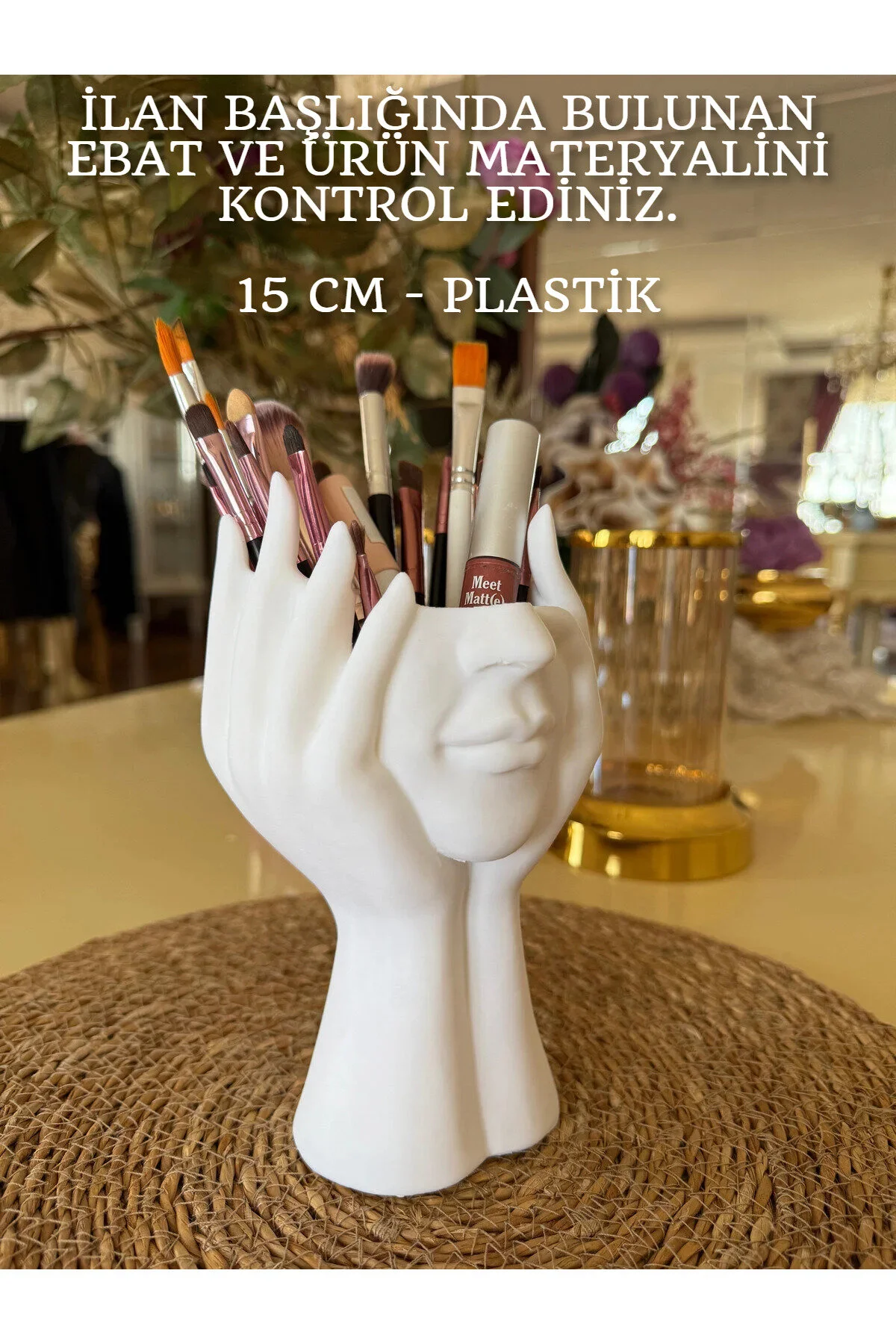 نظم‌دهنده لوازم آرایش و جواهر برس چهره شکل 3D سازمان دهنده میز تزئینی shop
