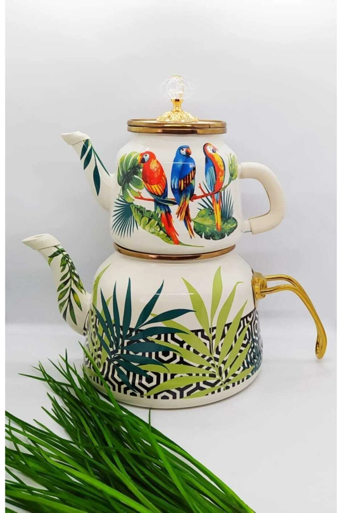 کتری قوری چای‌ساز سنتی طوطی مینا DUFY اورجینال Miss Betty