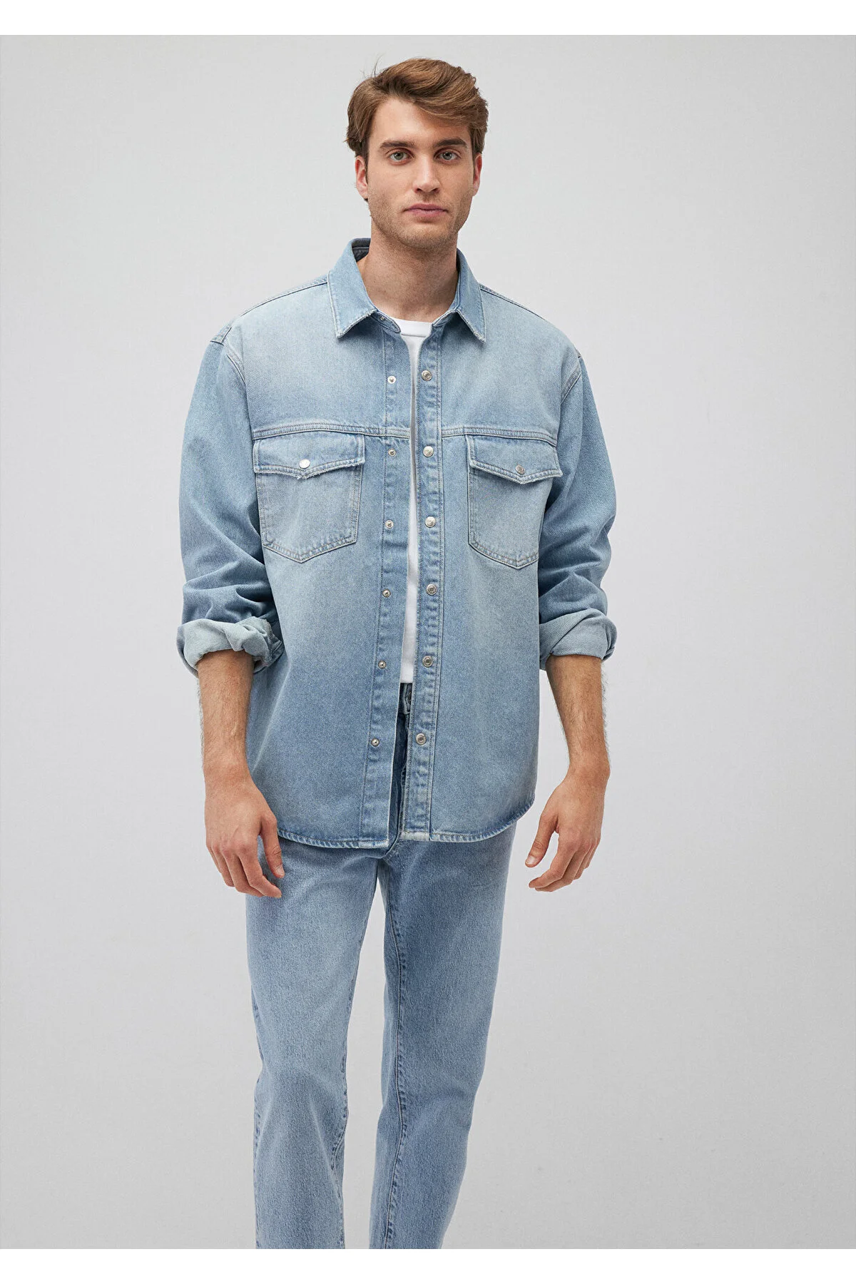پیراهن بلوز دکمه دار ROSS 90LAR HEMON OPEN JEAN بزرگ بخش گسترده ای Mavi