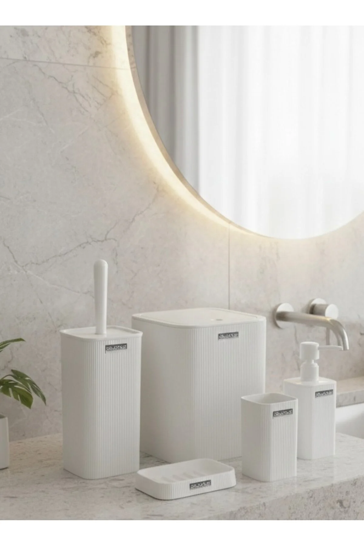 Okyanus Home سرویس حمام مربع راه سفید مینا OKY-420