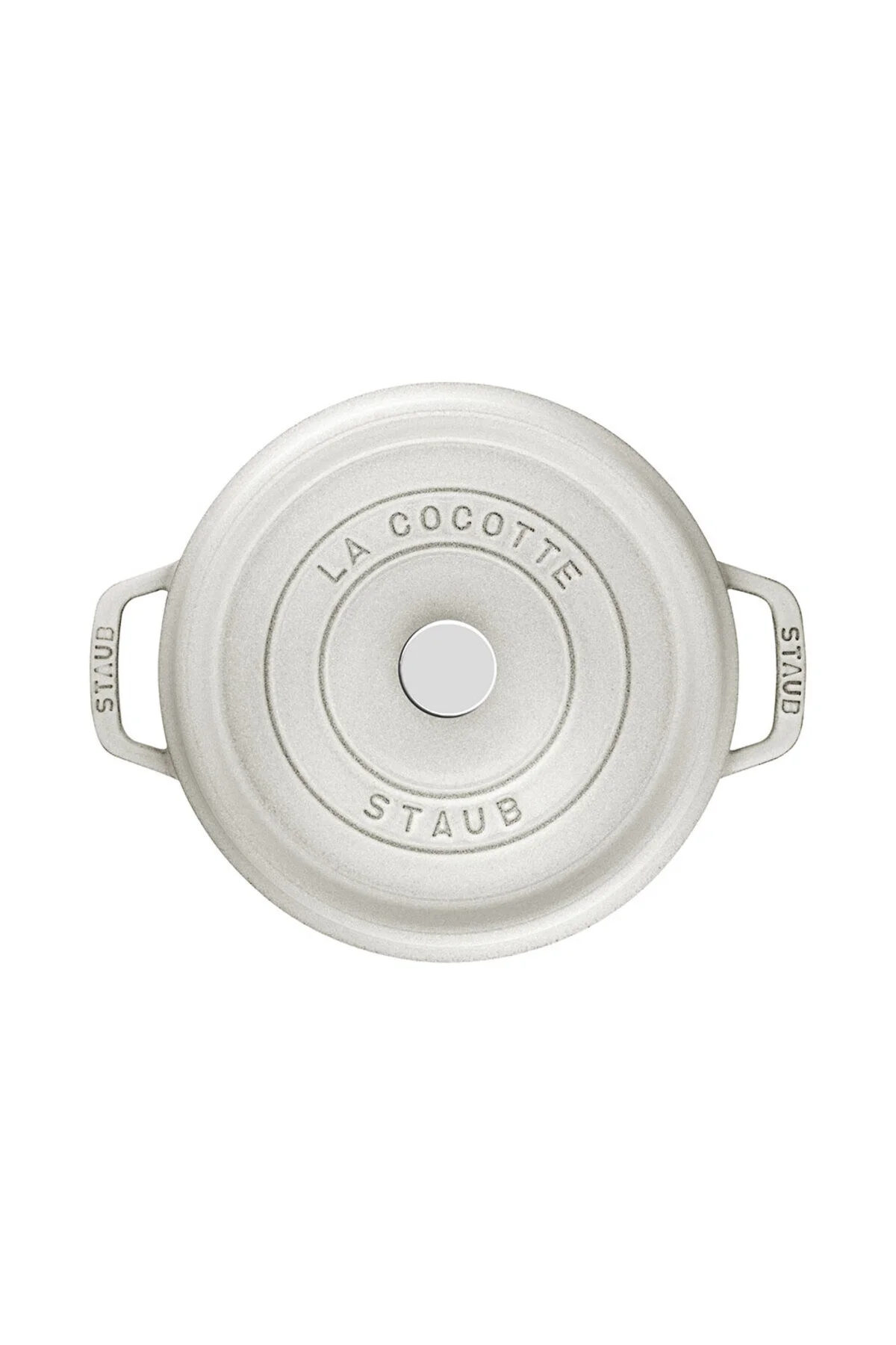 قابلمه وسایل آشپزی ریخته گری LA COCOTTE دور 20 سانتی متر ترفف سفید STAUB