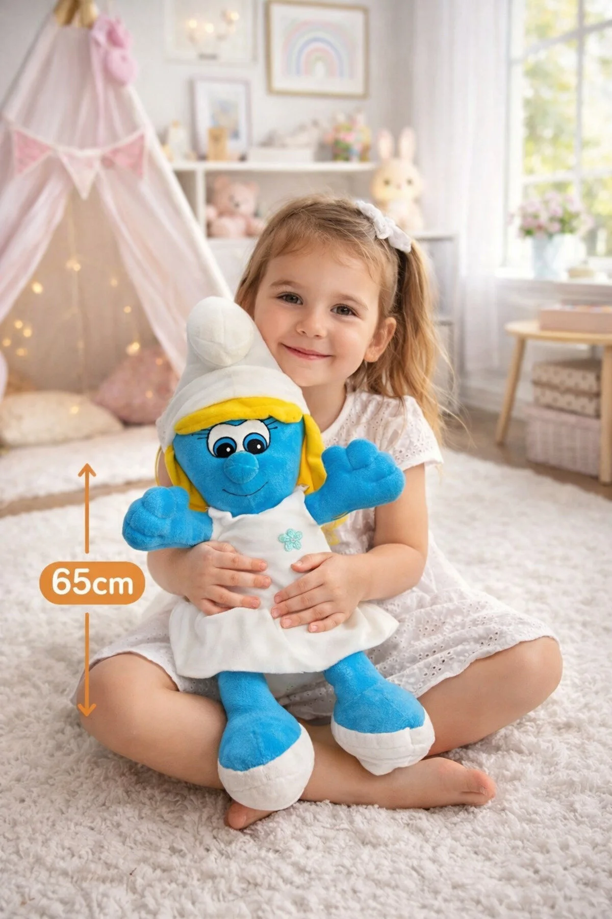اسباب بازی های پشمی SMURFETTE SOFT PLUSH TOYS & PLAYFRIEND GIFT SMURFS از ترکیه caps