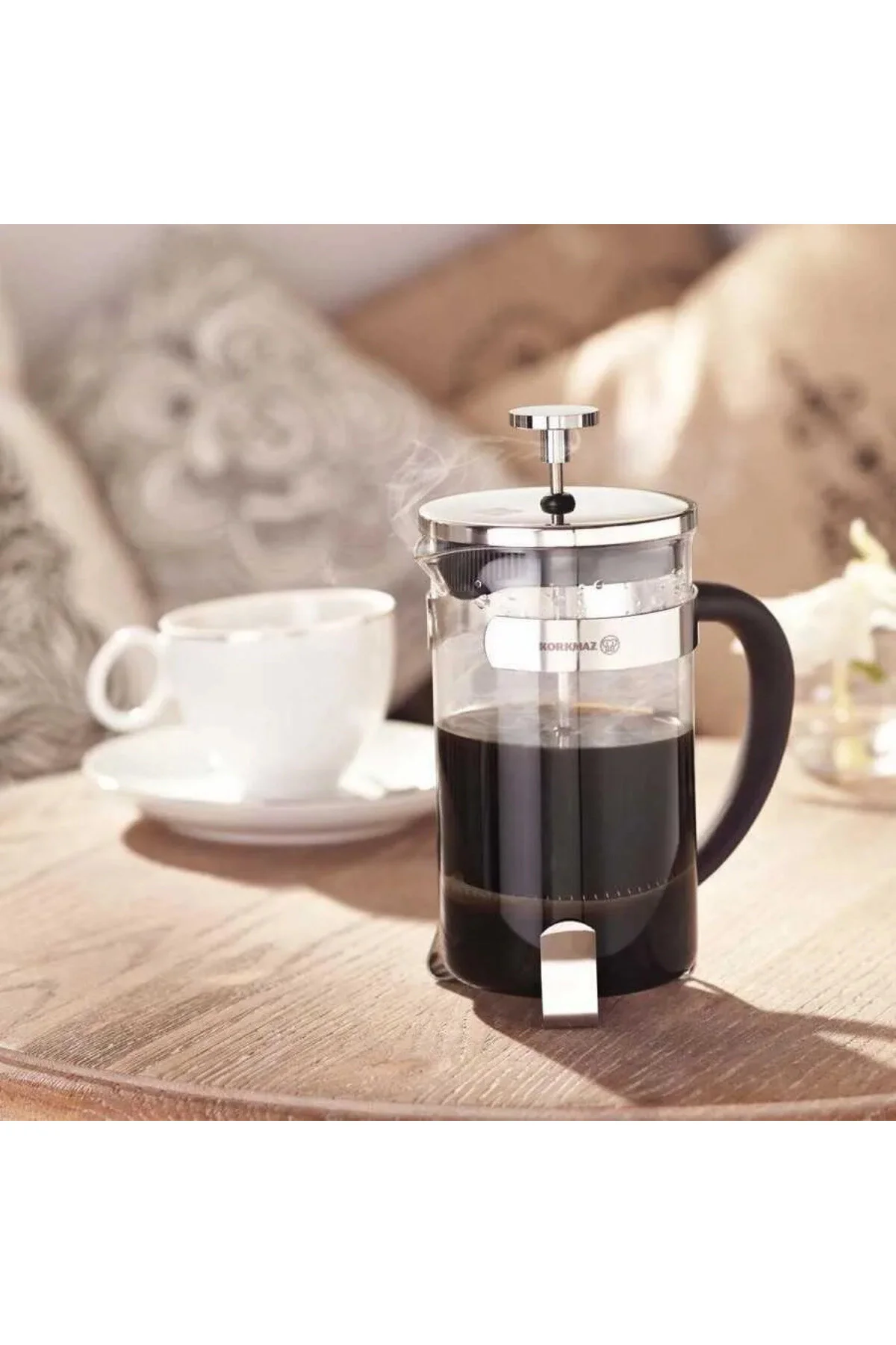 فرنچ پرس سیاه مطبوعات قهوه A612 Presa 600 میل  KORKMAZ