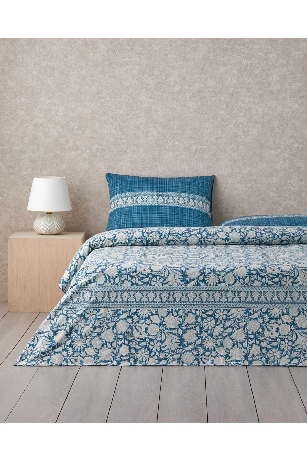 کاور لحاف دو نفره MYSTIC NOOR PAMUK DOUBLE DUVET COVER مجموعه 200X220 سانتی متر سبز English Home