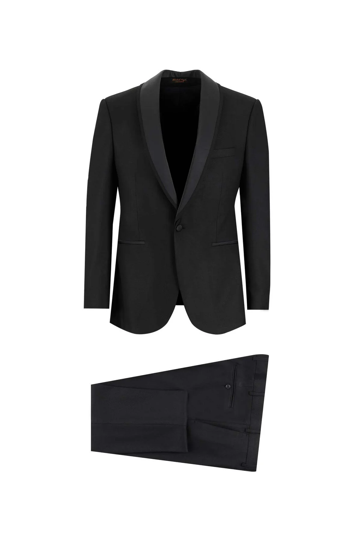 اسموکینگ مردانه SLIM FIT BARK CUT COLLAR TUXEDO & ARROMING Abdullah Kiğılı