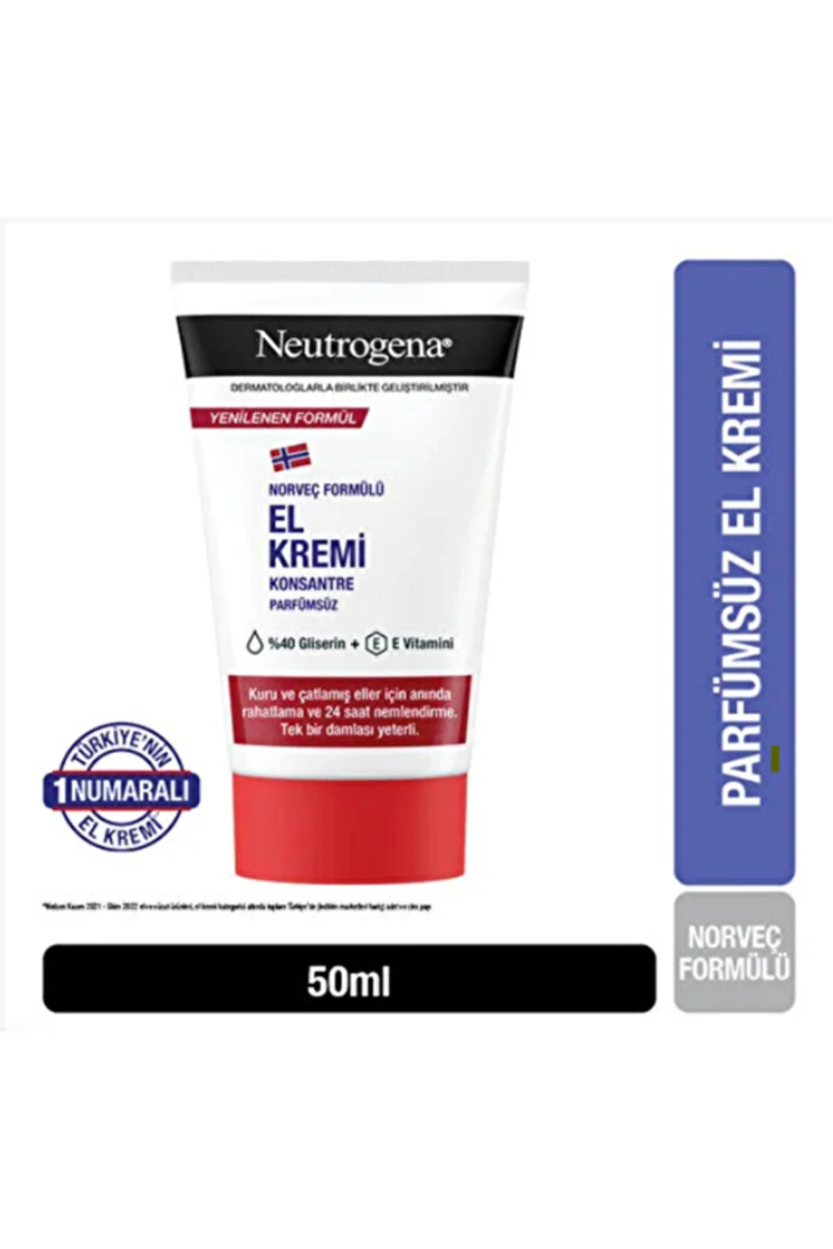 کرم دست بدون عطر 50 میلی لیتر مناسب برای مراقبت از پوست دست نوتروژینا Neutrogena