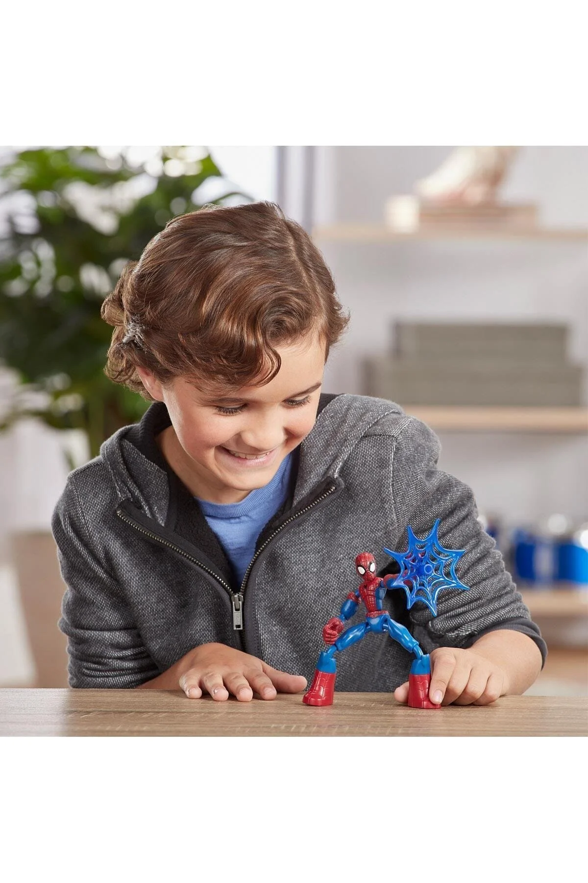 اسباب بازی های فیگور شخصیت مارک E7686 Spider Man Bend & Flex شکل +4 سن Hasbro