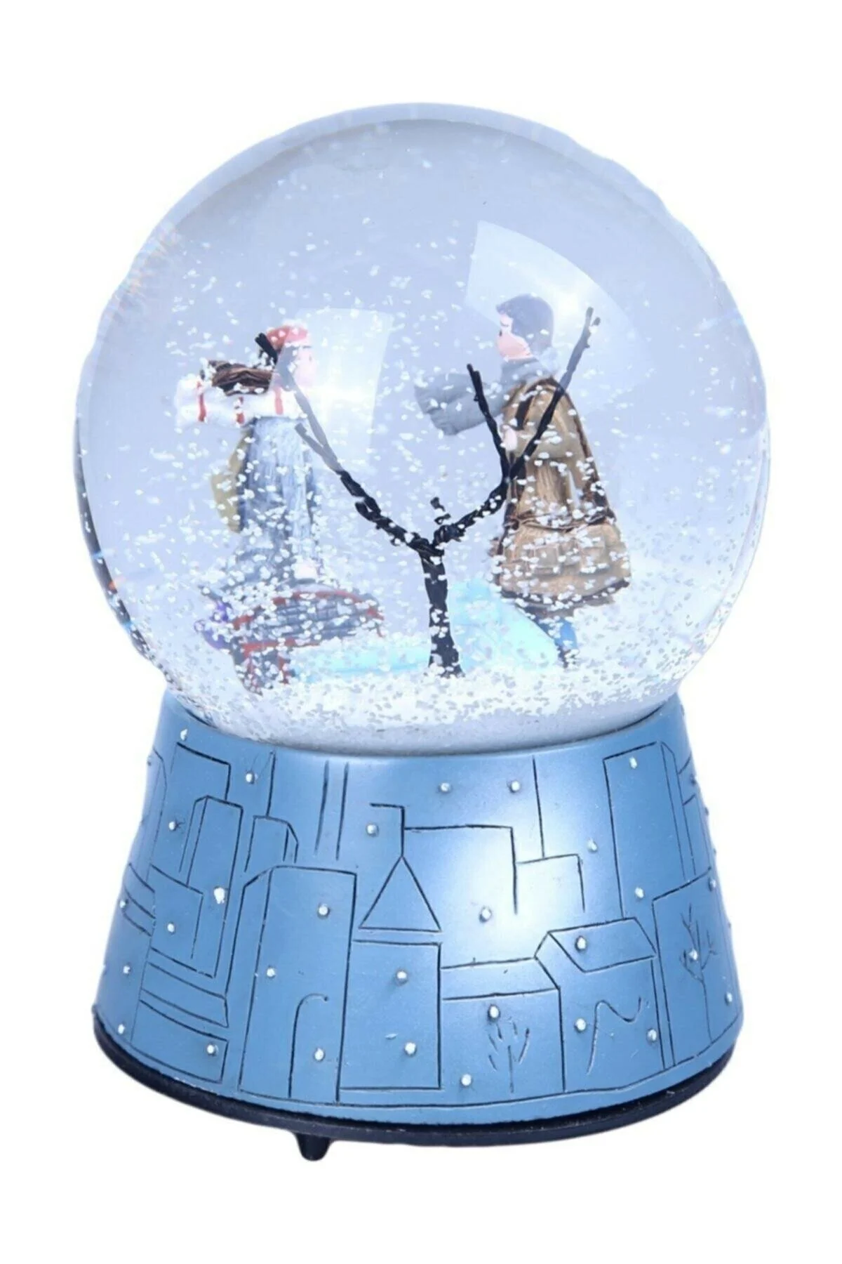 گوی برفی طرح عزیز SNOW GLOBE موزیکال سایز بزرگ از ترکیه by rk tasarım