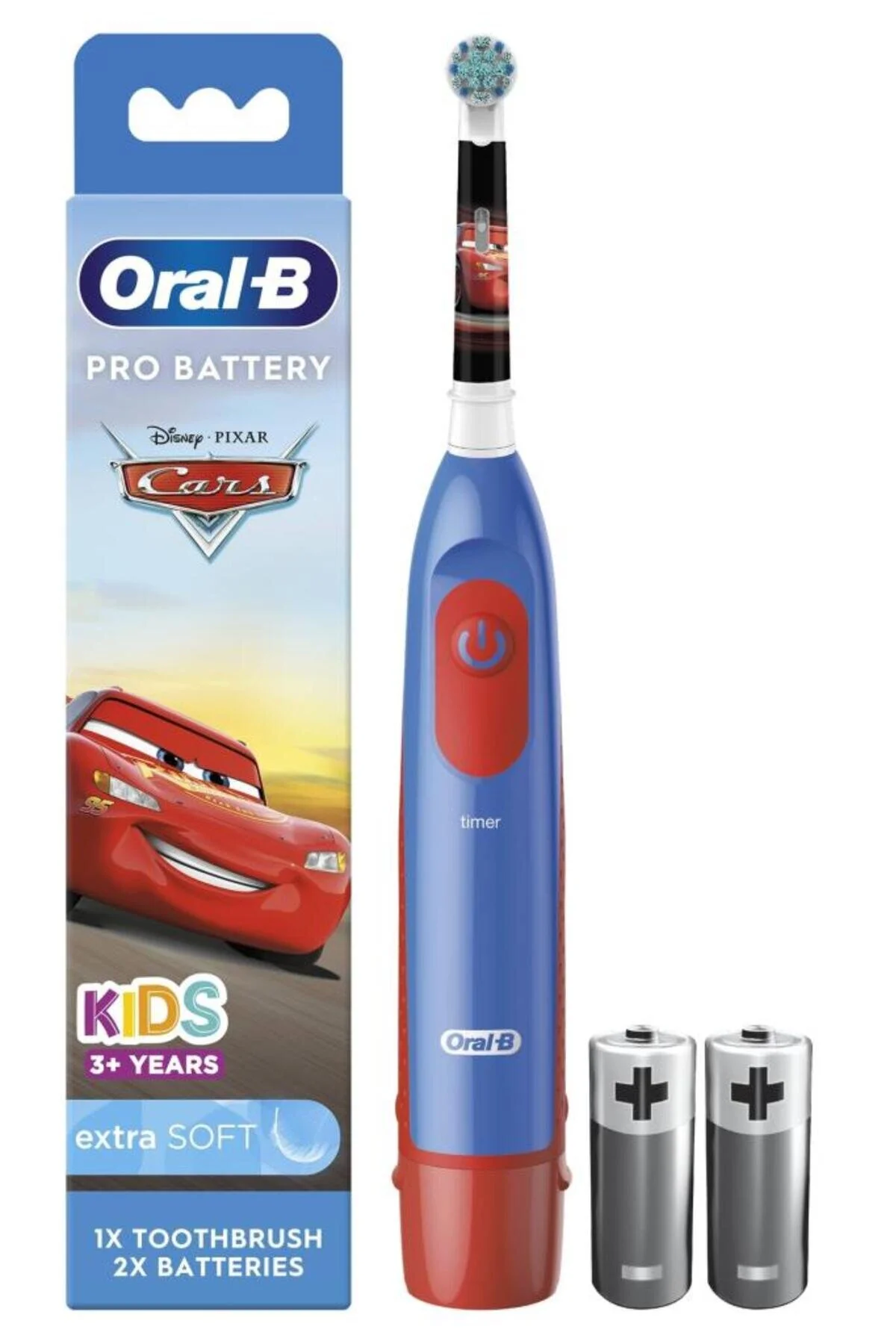 مسواک شارژی دخترانه و پسرانه بچگانه برقی Pro Battery Cars باتری ان  Oral-B