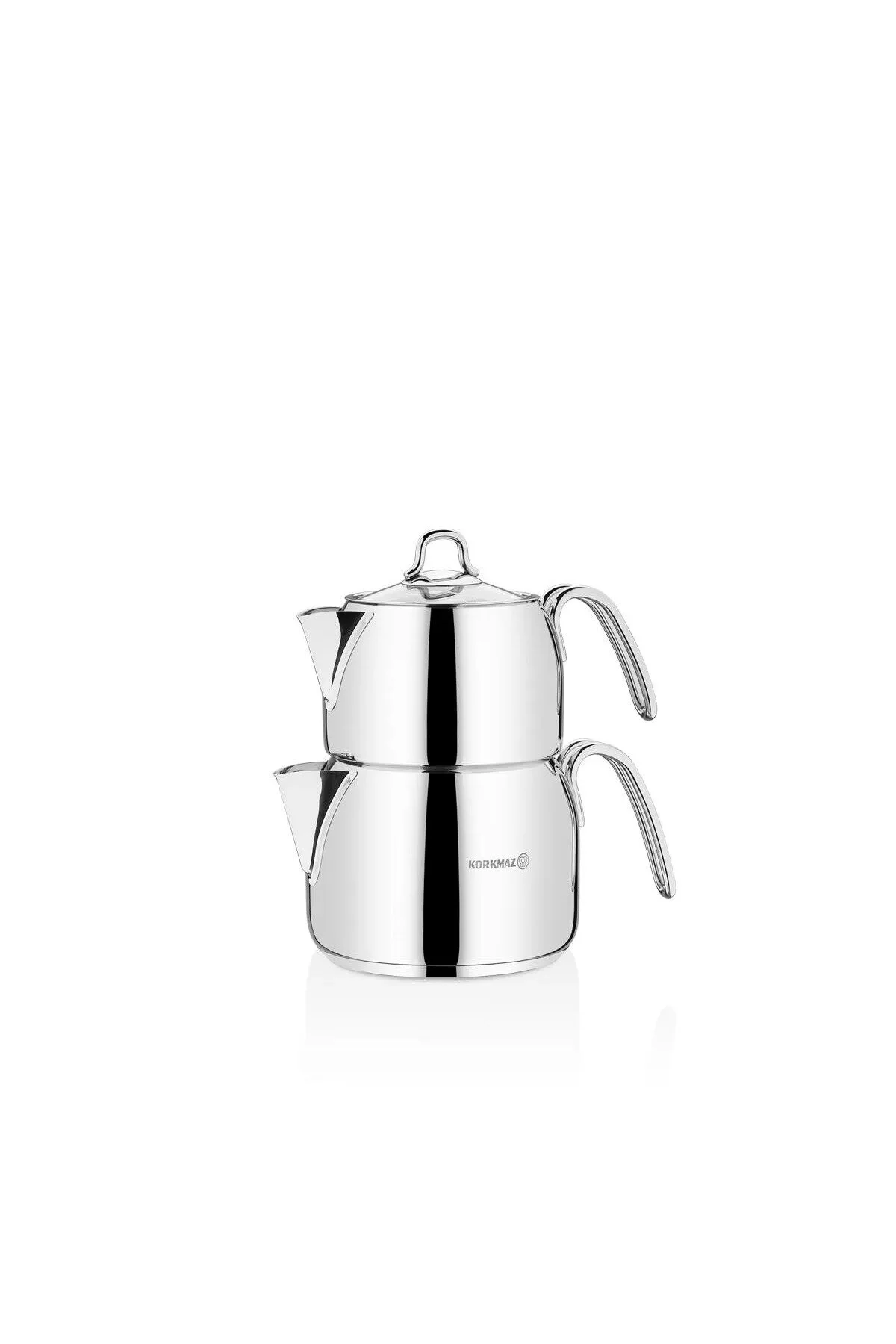 کتری قوری چای‌ساز سنتی PERLA MIDI TEAPOT TEAM A027 KORKMAZ