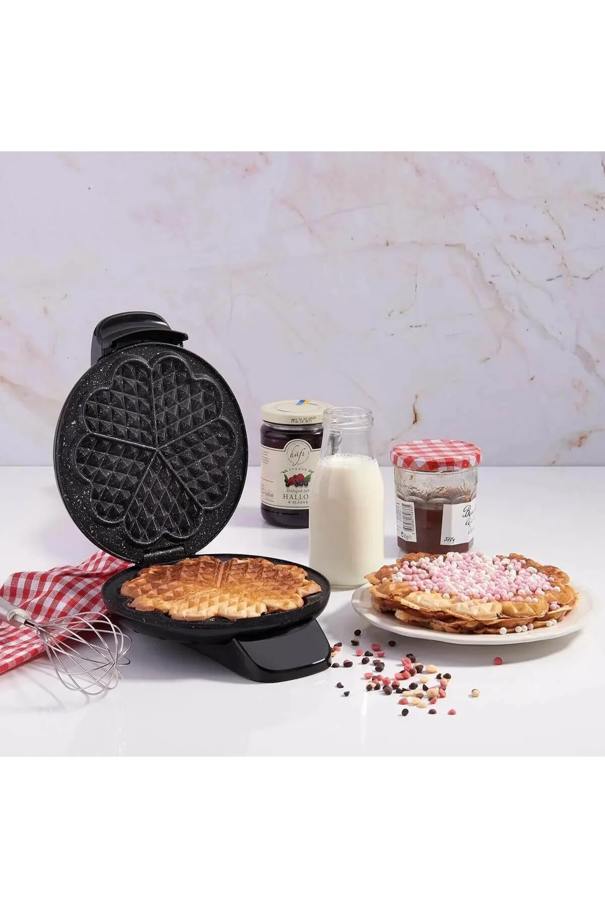 وافل ساز MIA WAFFLE MAKER مشکی A319 05 اورجینال KORKMAZ