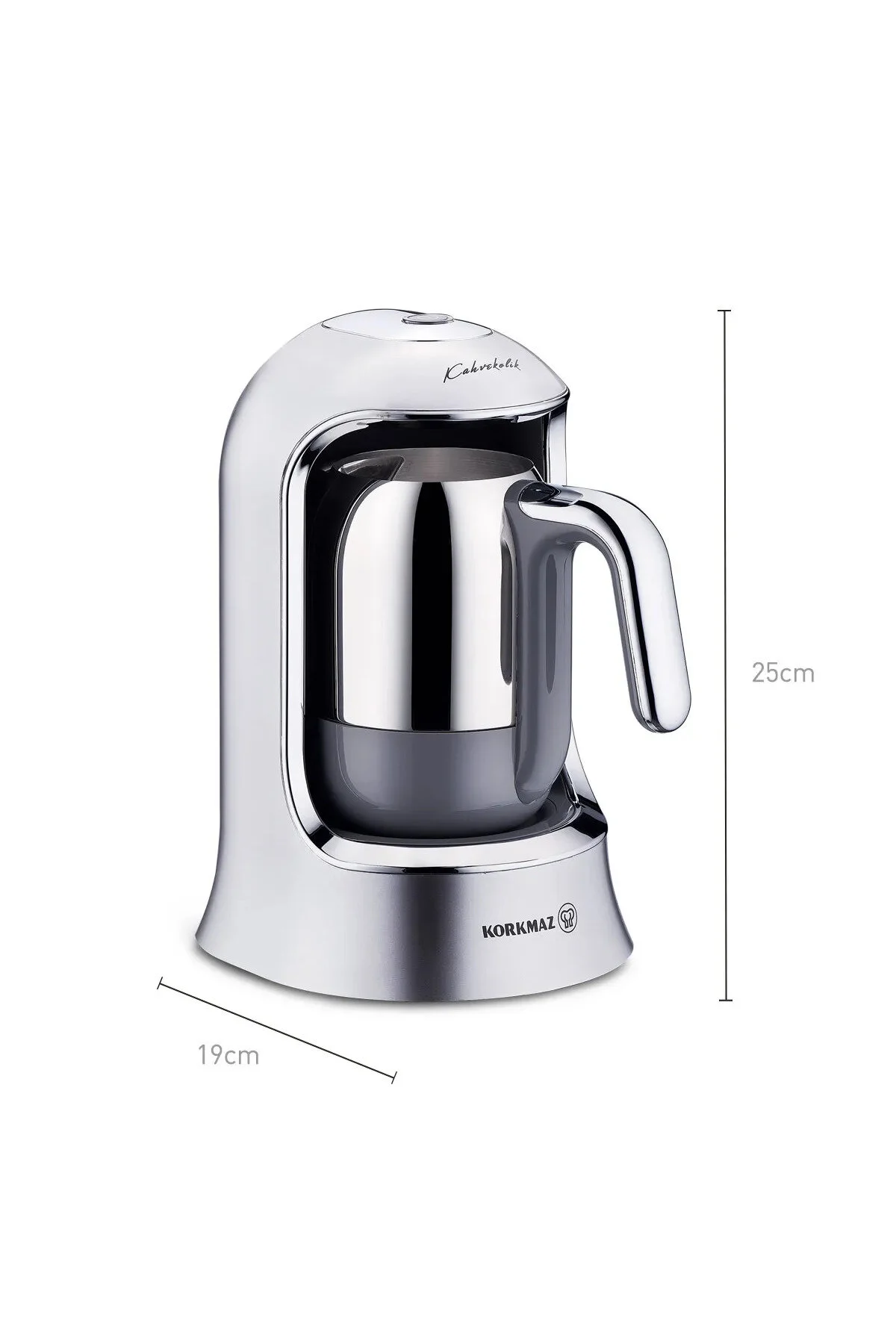 قهوه ساز ترک دستگاه اتوماتیک KAHVEKOLIK INOX A860 13 KORKMAZ