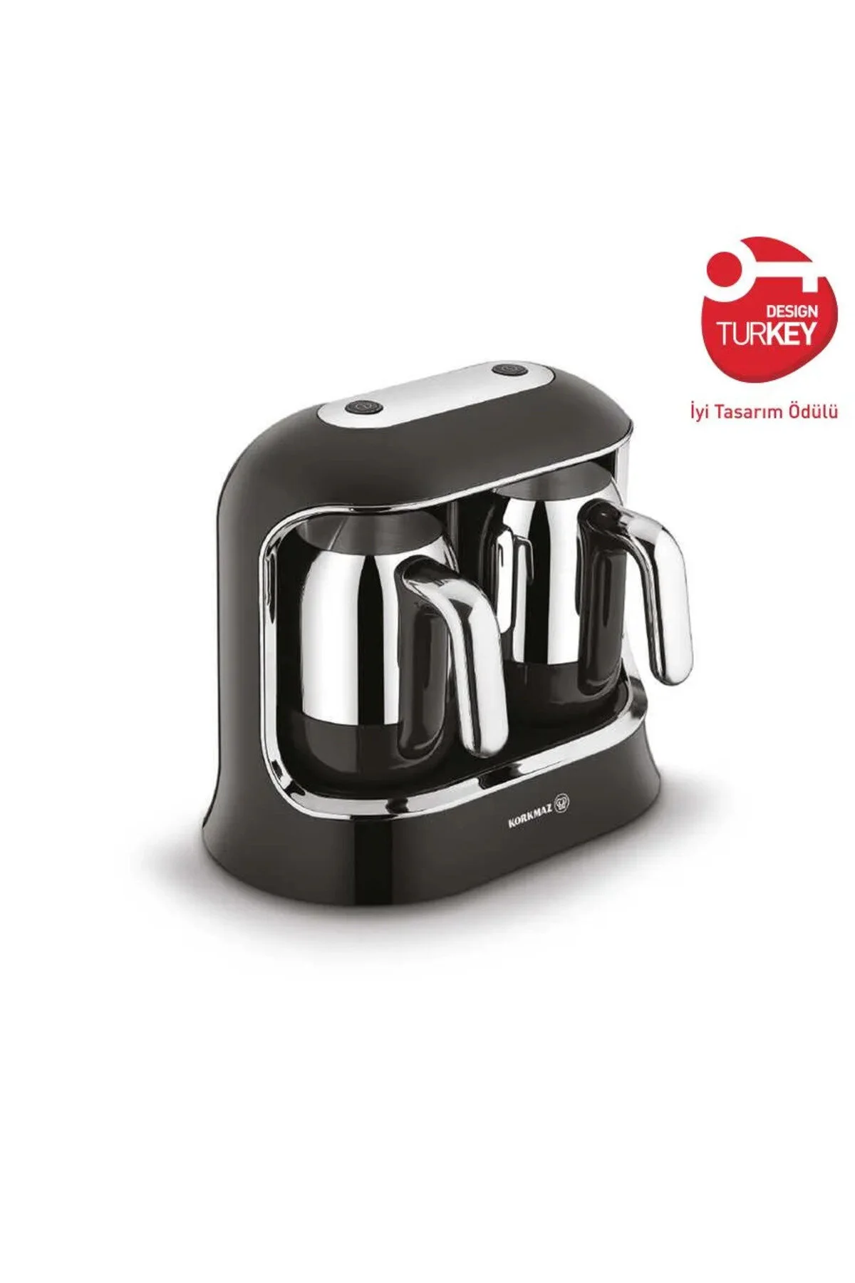 قهوه ساز ترک دستگاه اتوماتیک KAHVEKOLIK TWIN CHROME KORKMAZ