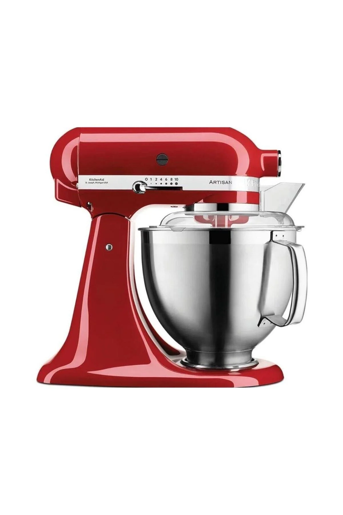 میکسر و ست قرمز ایستاده Artisan 48L 5Ksm185Ps Empire Red  Kitchenaid