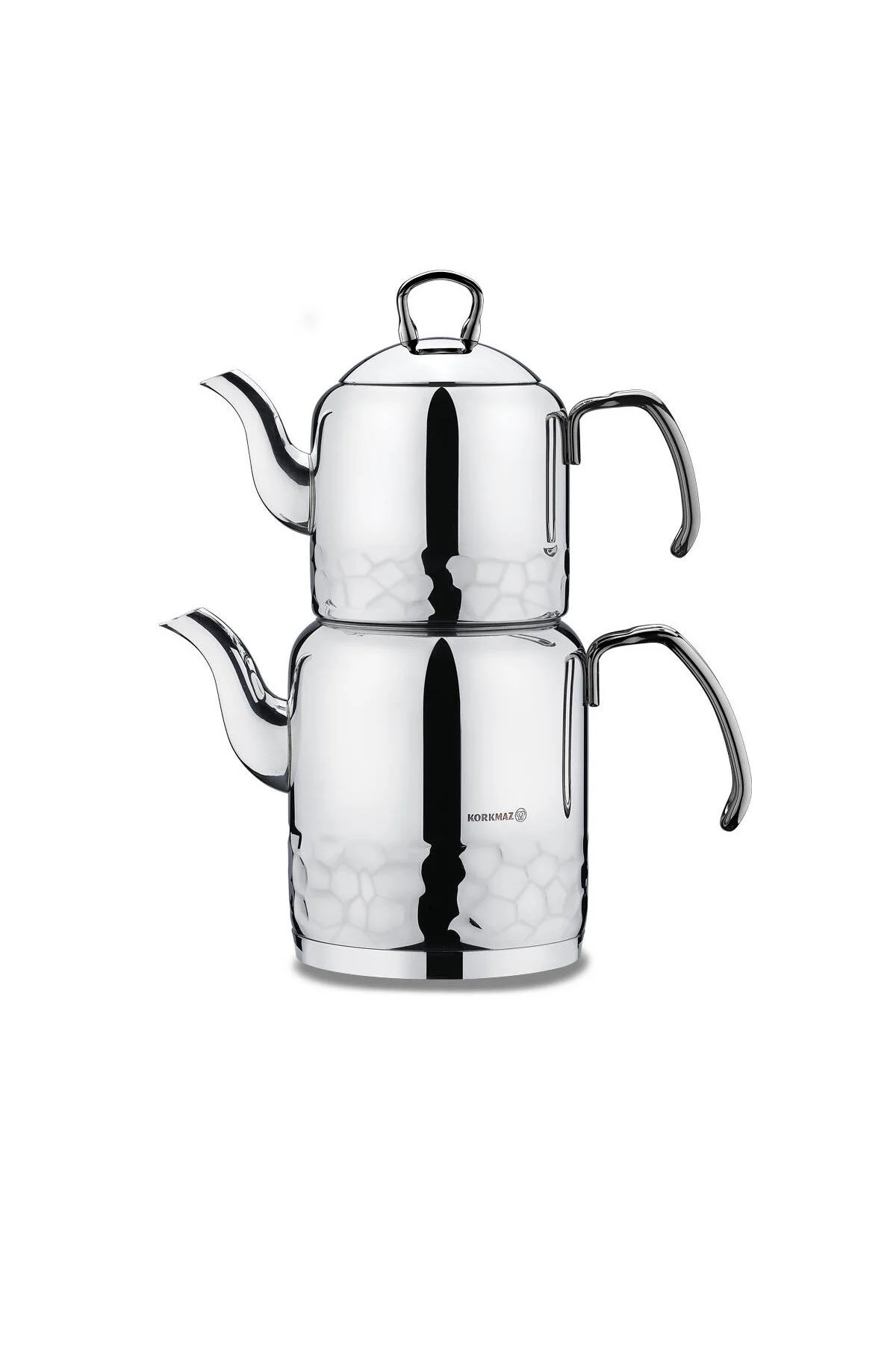کتری قوری چای‌ساز سنتی A227 01 TEAM TEAPOT ERNA INOX KORKMAZ