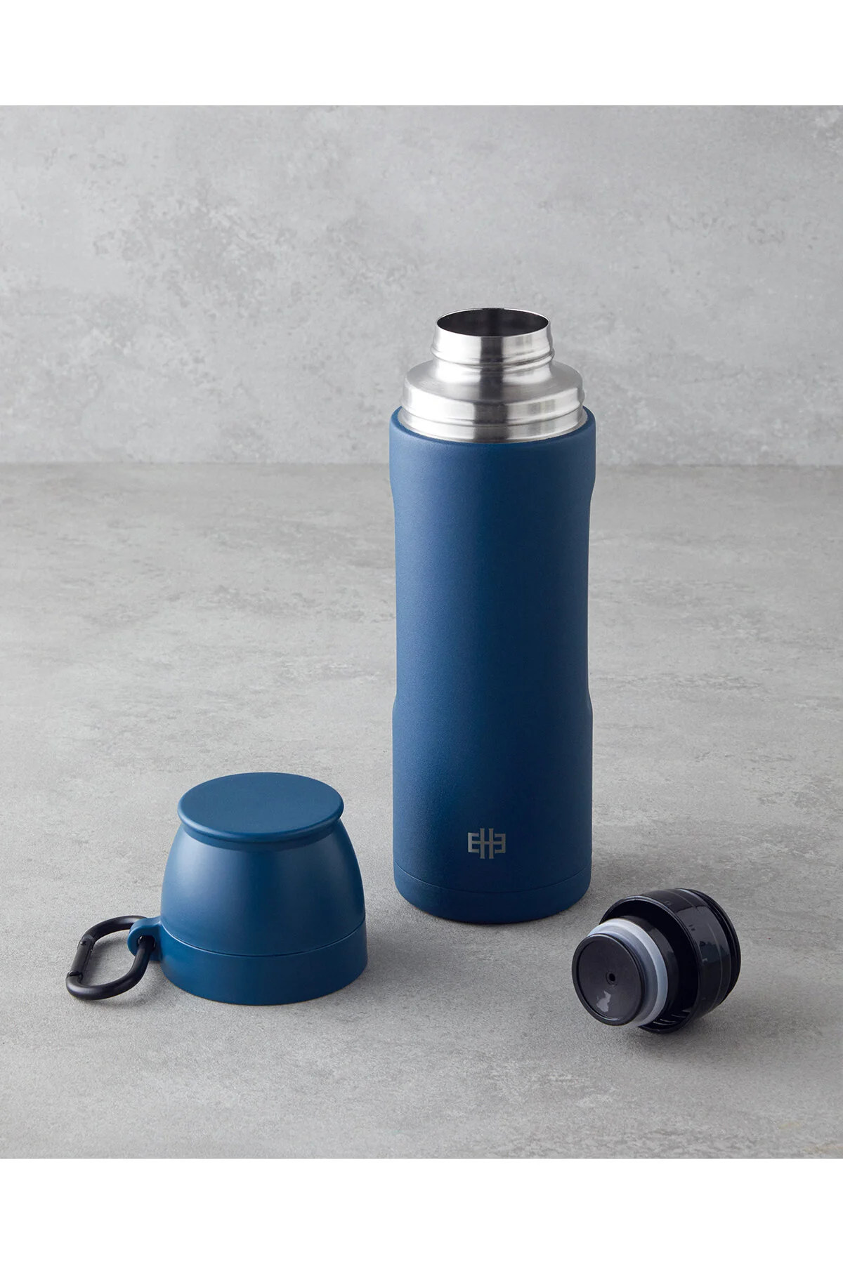 ماگ لیوان مسافرتی GOOD MOOD LOA STEEL 750 ML آبی سرمه ای اورجینال English Home