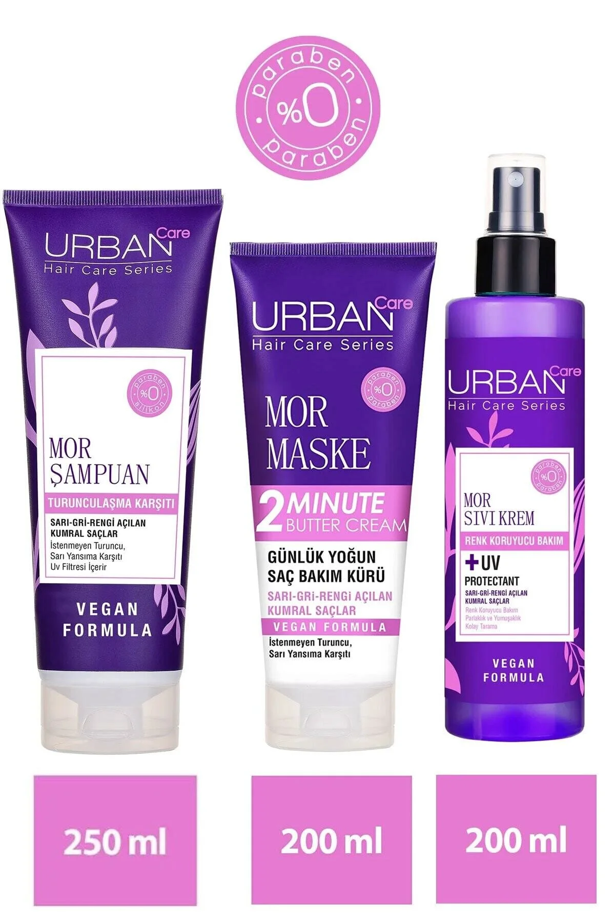 Urban Care محصول مراقبت از موی سری ارغوانی ضد نارنجی مراقبت روزانه از موی سر کرم مراقبت از مو