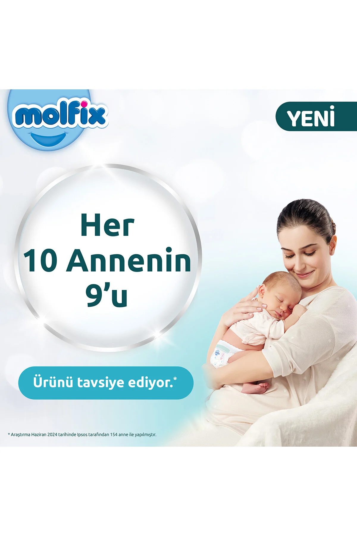 پوشک بچه پکیج مگا مزیت پرمیوم 5 سایز 264 عدد اورجینال Molfix