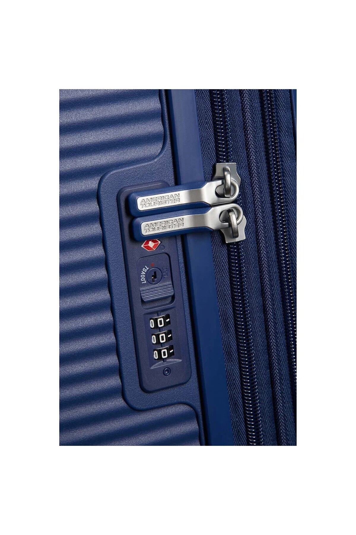 چمدان و ساک آبی مردانه زنانه Soundbox سخت 77 سانتی متری 11926 American Tourister