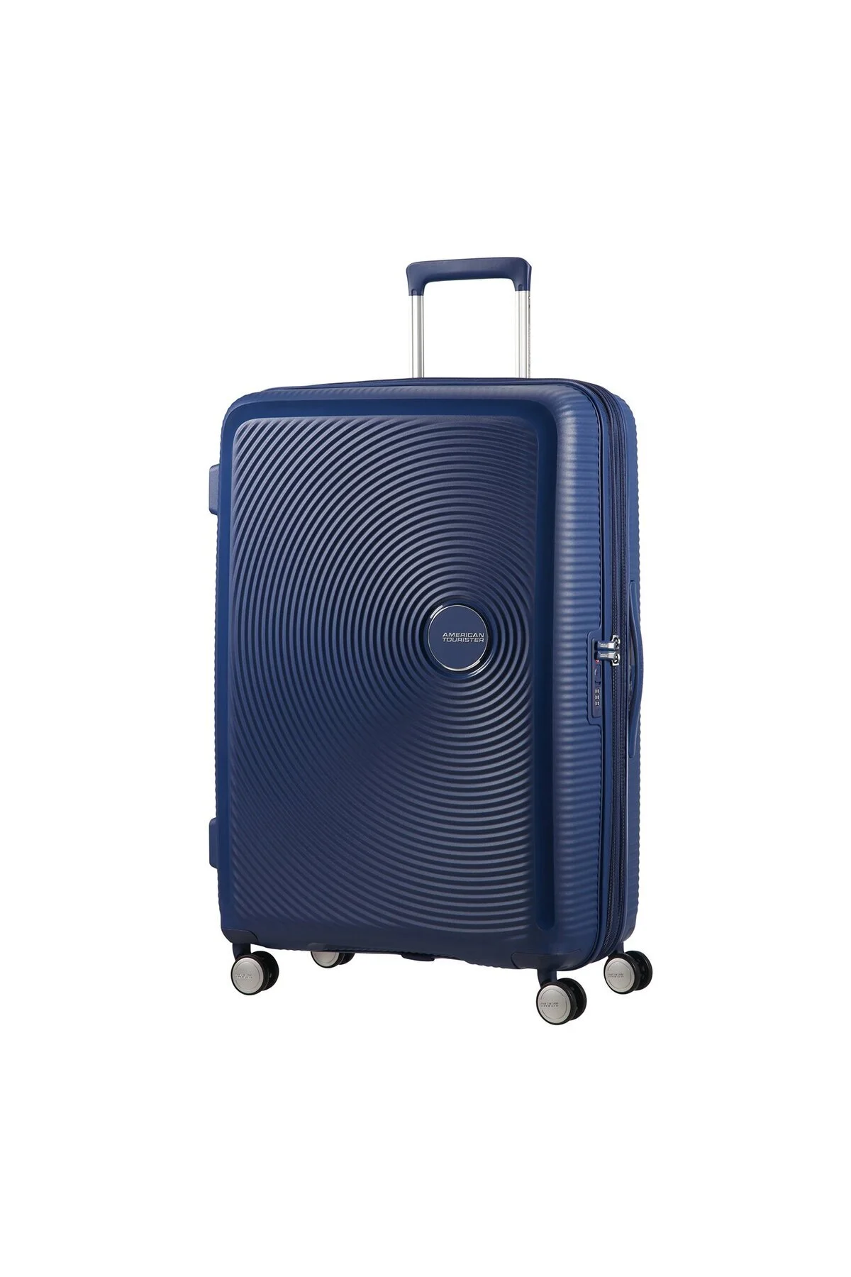 چمدان و ساک آبی مردانه زنانه Soundbox سخت 77 سانتی متری 11926 American Tourister