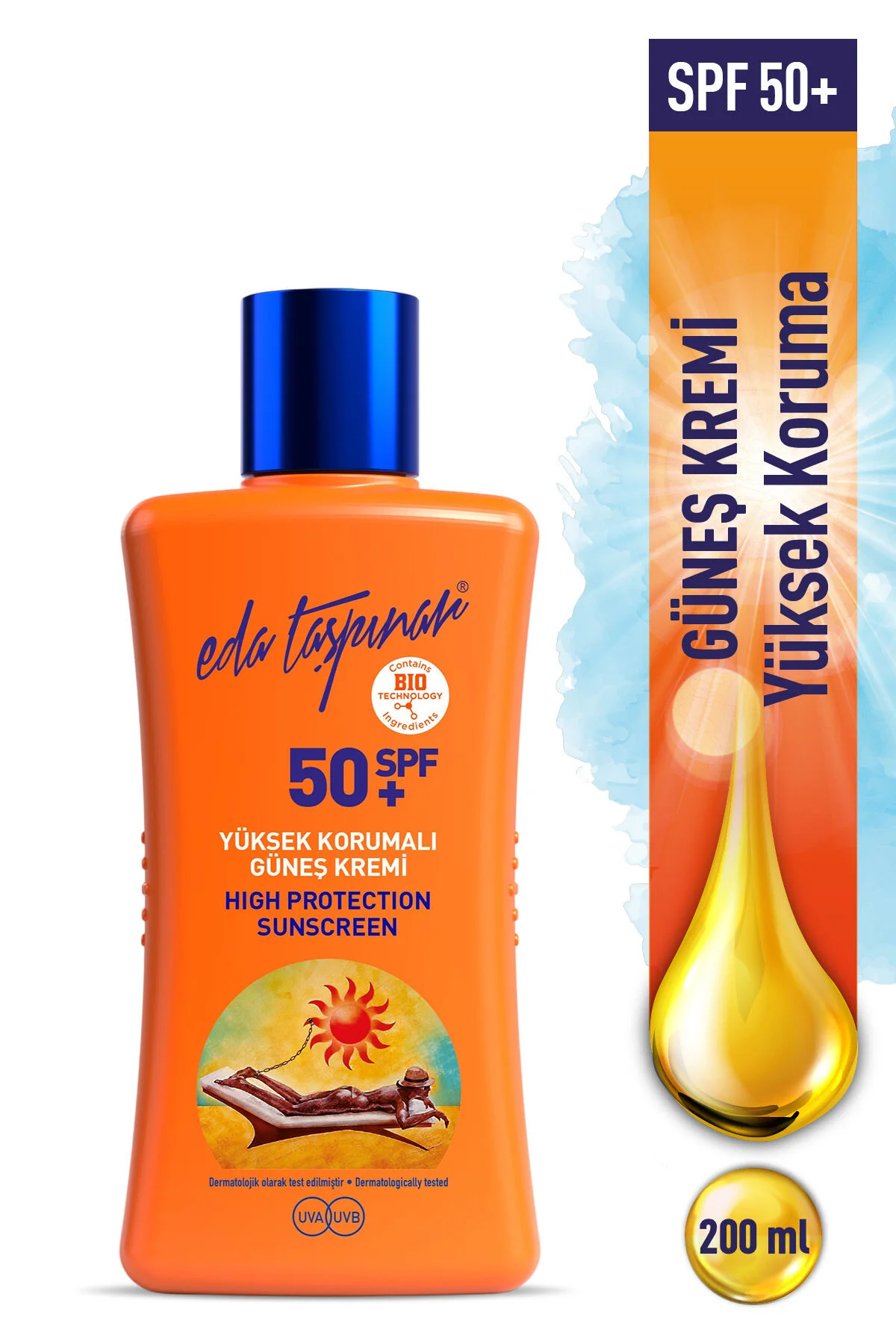 Eda Taşpınar کرم ضد آفتاب محافظت‌کننده با SPF50+ 200 میلی‌لیتر
