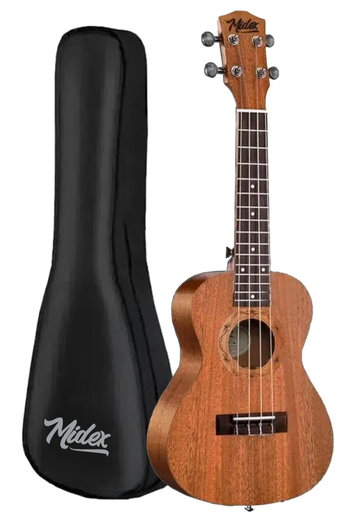 اوکلله SP 21M SET MAUN SOPRANO UKULELE SOFTCASE CAPO METHEN NOTE STICKER HANGER PENA Midex