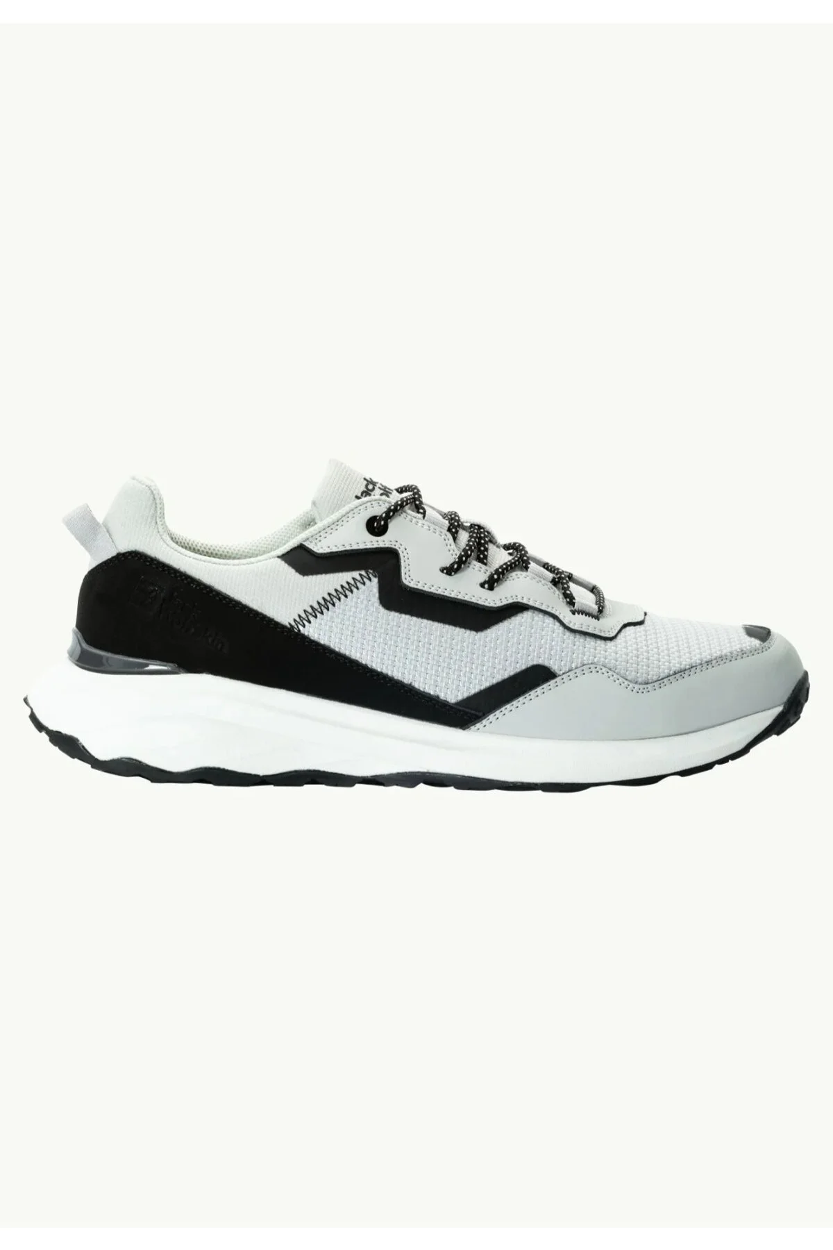 کفش پیاده روی ورزشی مشکی مردانه DROMOVENTURE LOW M در فضای باز خاکستری سیاه جک ولف اسکین Jack Wolfskin